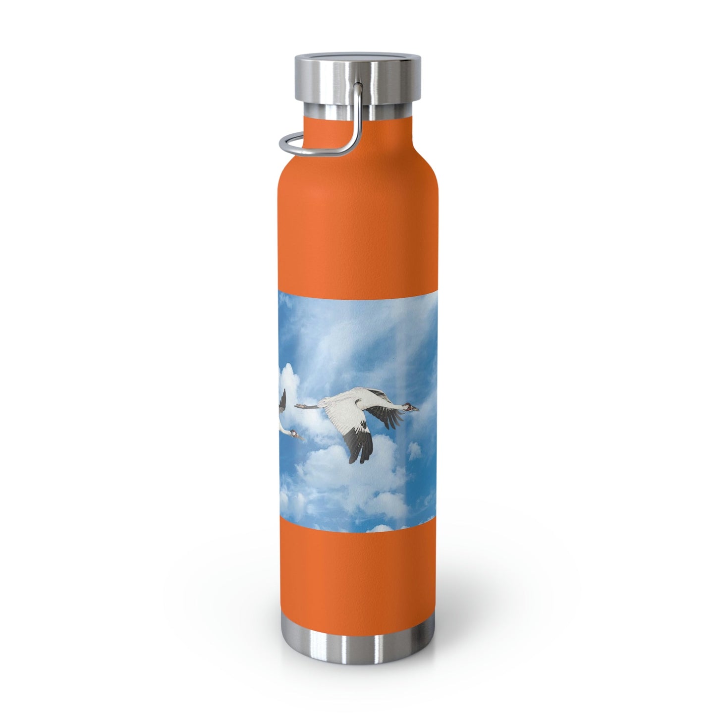 Whooping Cranes in Flight | Copper Vacuum Insulated Bottle, 22oz