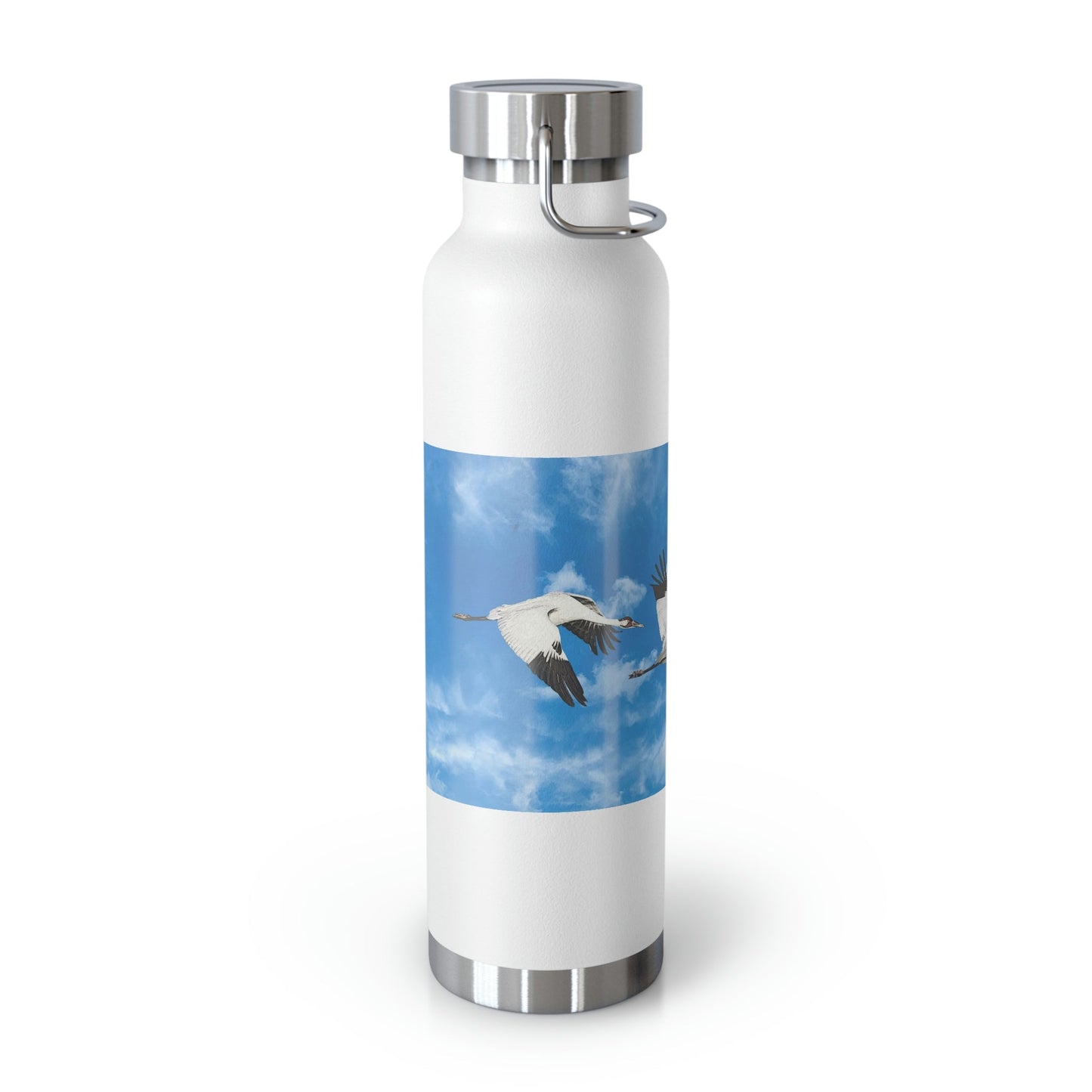 Whooping Cranes in Flight | Copper Vacuum Insulated Bottle, 22oz