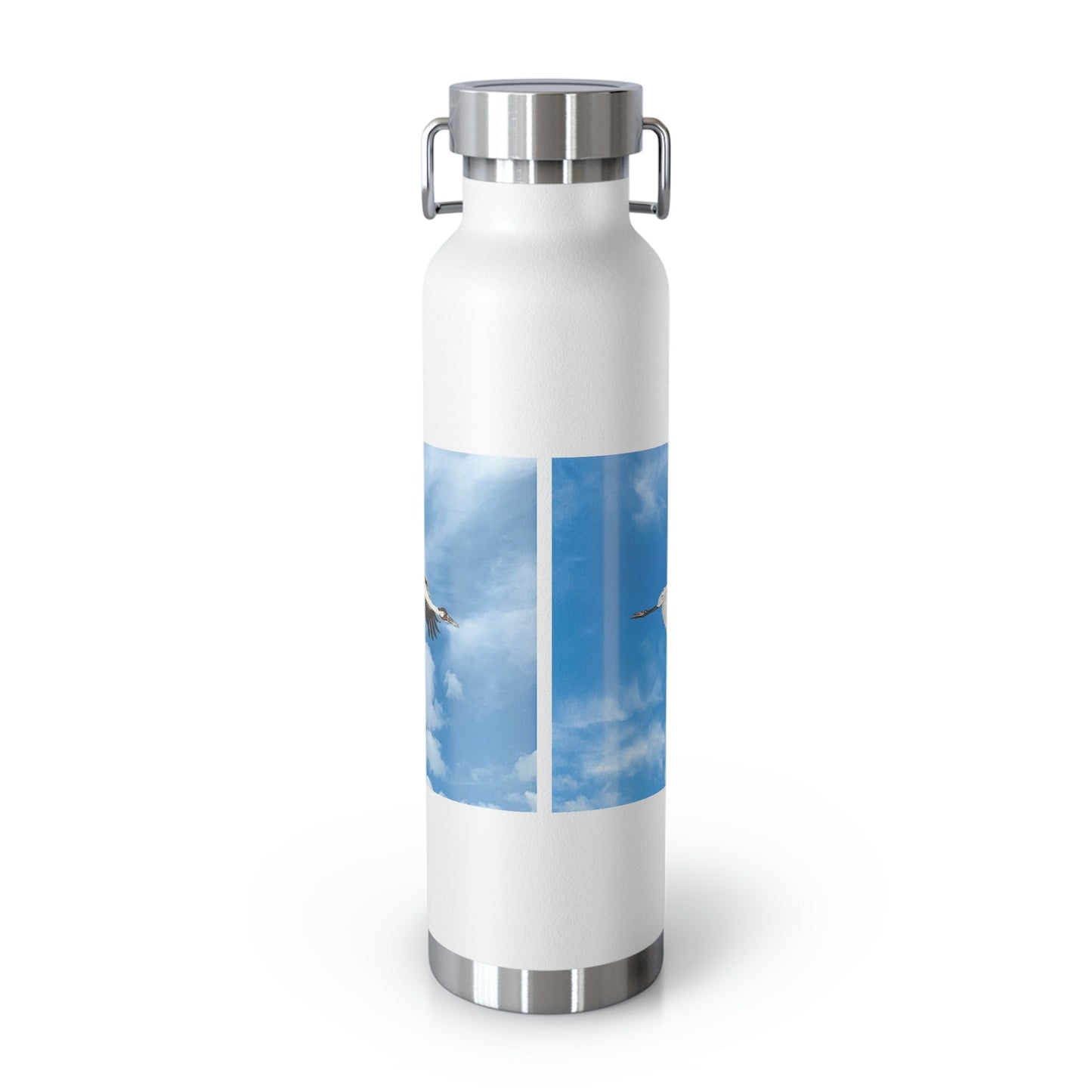 Whooping Cranes in Flight | Copper Vacuum Insulated Bottle, 22oz