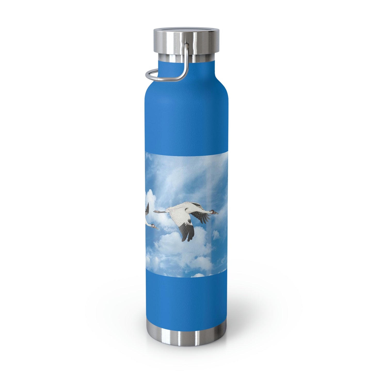 Whooping Cranes in Flight | Copper Vacuum Insulated Bottle, 22oz