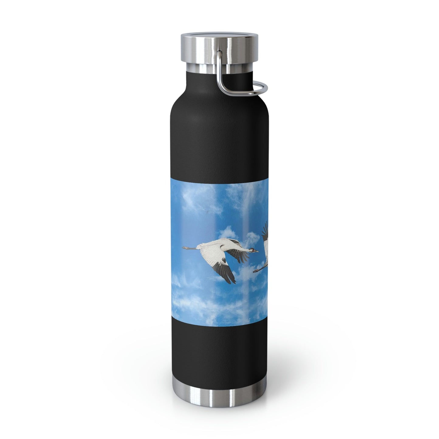 Whooping Cranes in Flight | Copper Vacuum Insulated Bottle, 22oz