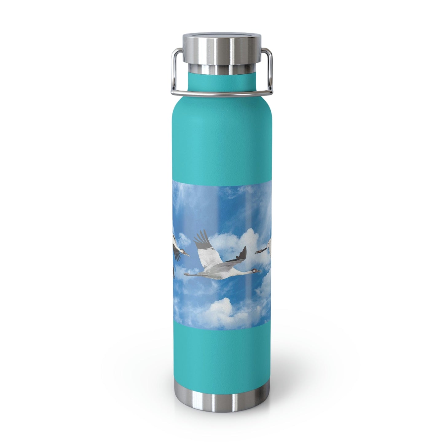 Whooping Cranes in Flight | Copper Vacuum Insulated Bottle, 22oz