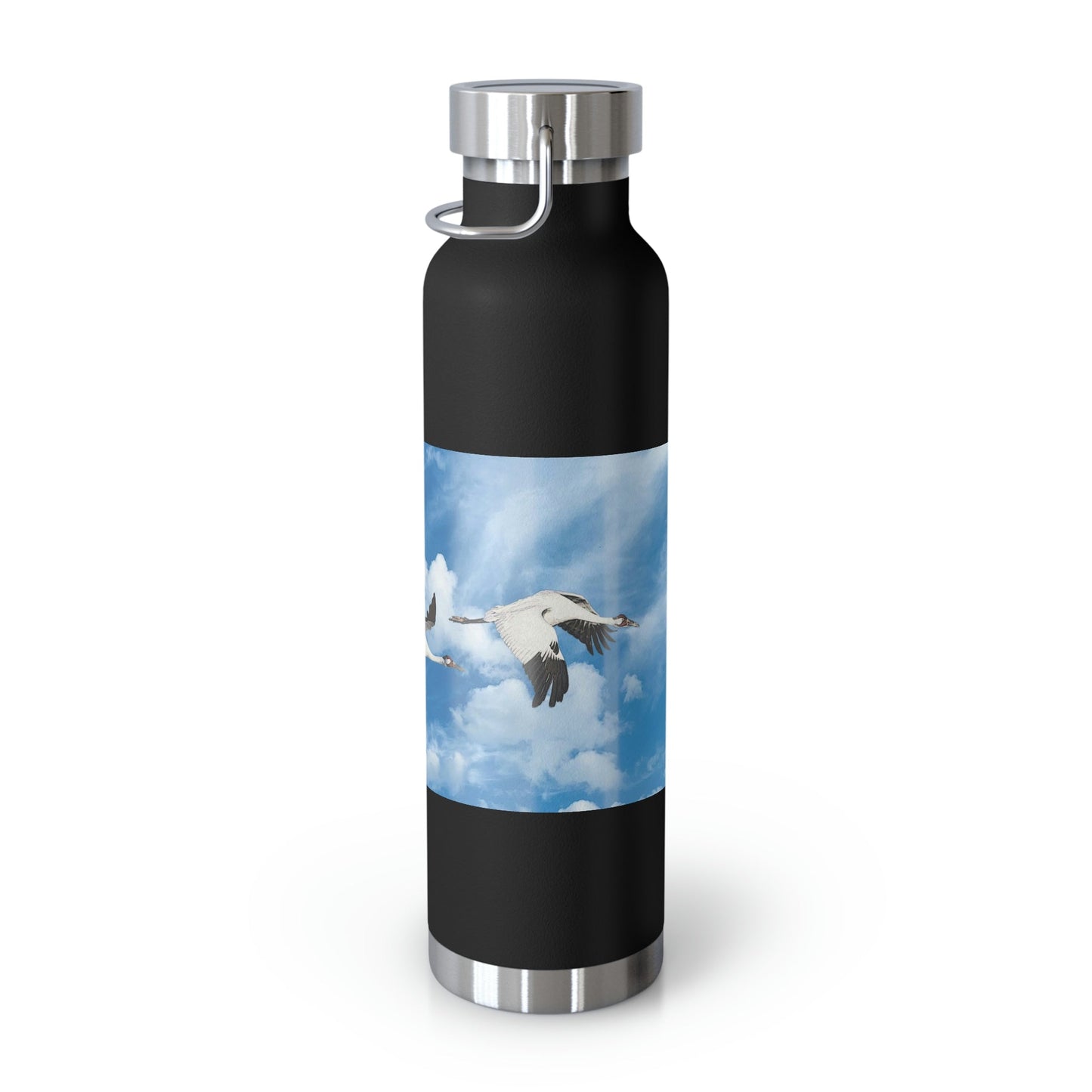 Whooping Cranes in Flight | Copper Vacuum Insulated Bottle, 22oz
