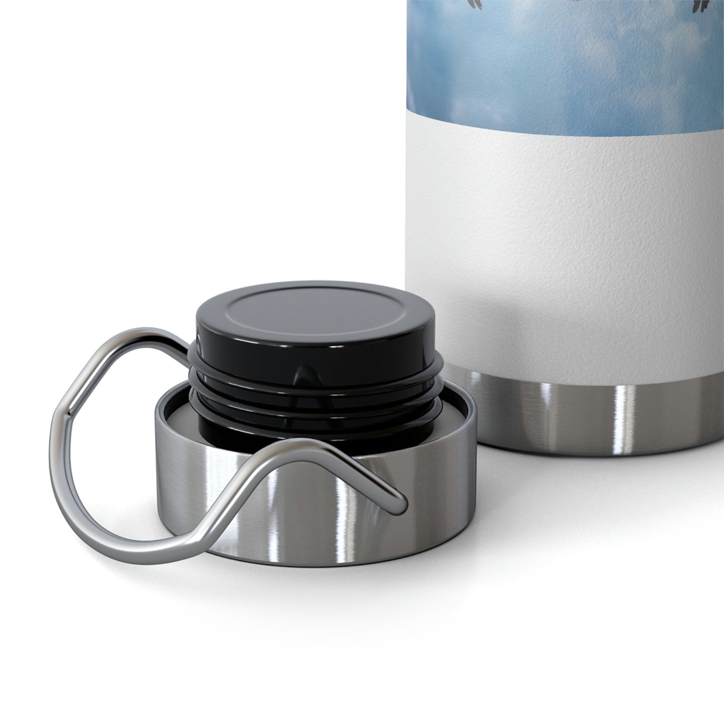 Whooping Cranes Midnight Run | Copper Vacuum Insulated Bottle, 22oz
