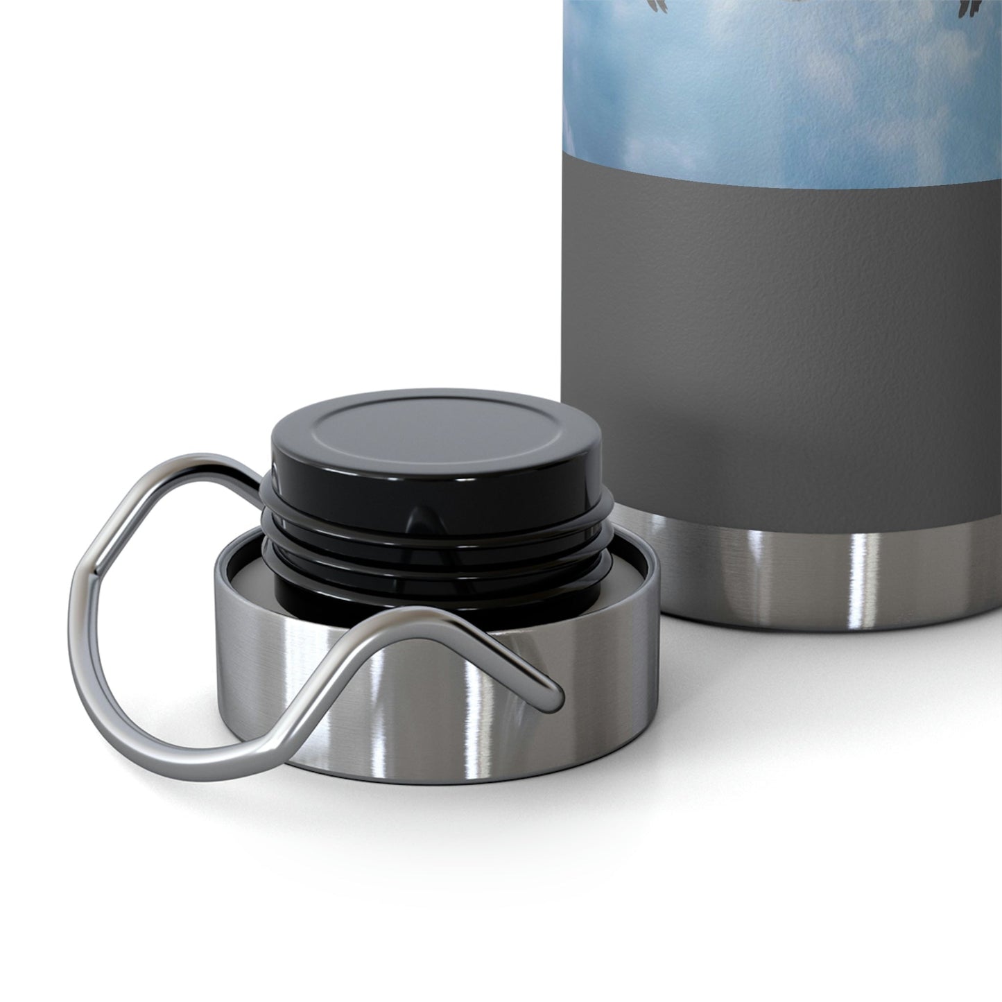 Whooping Cranes Midnight Run | Copper Vacuum Insulated Bottle, 22oz