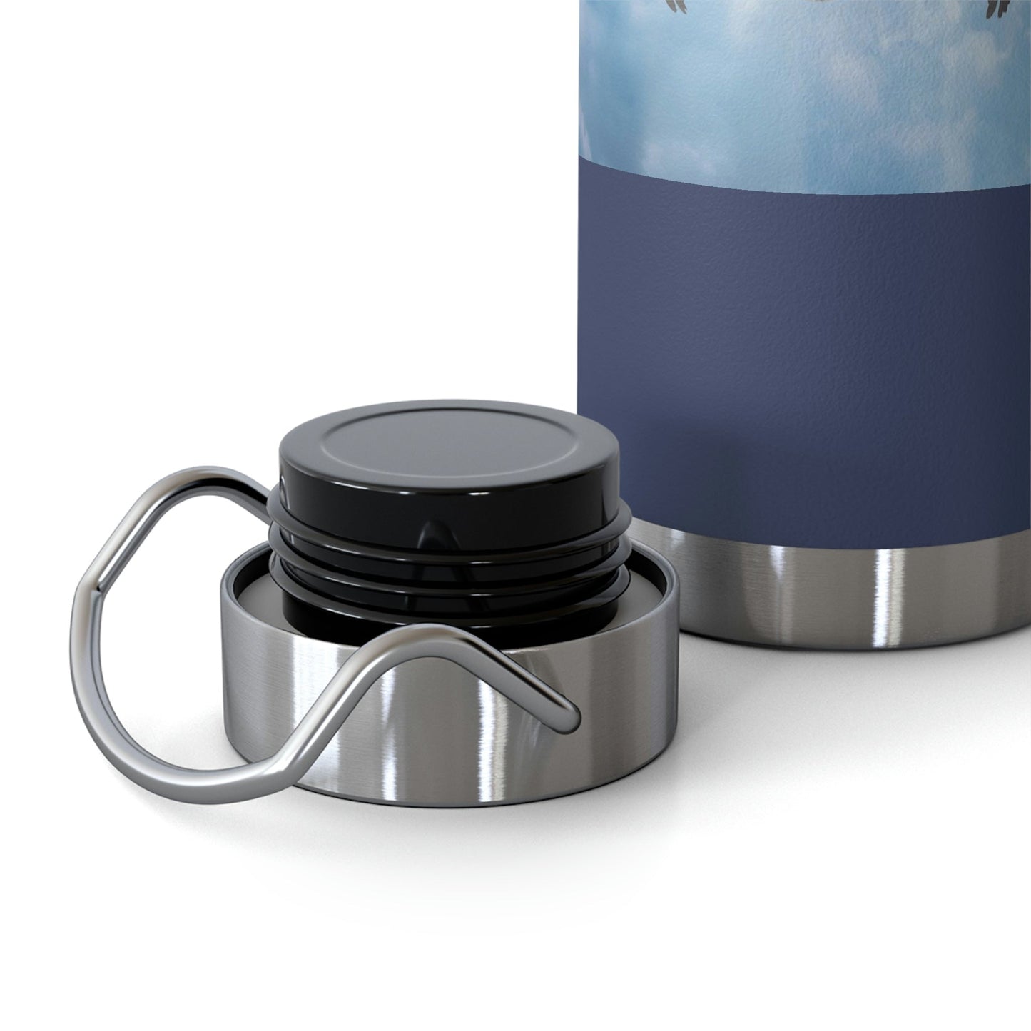 Whooping Cranes Midnight Run | Copper Vacuum Insulated Bottle, 22oz