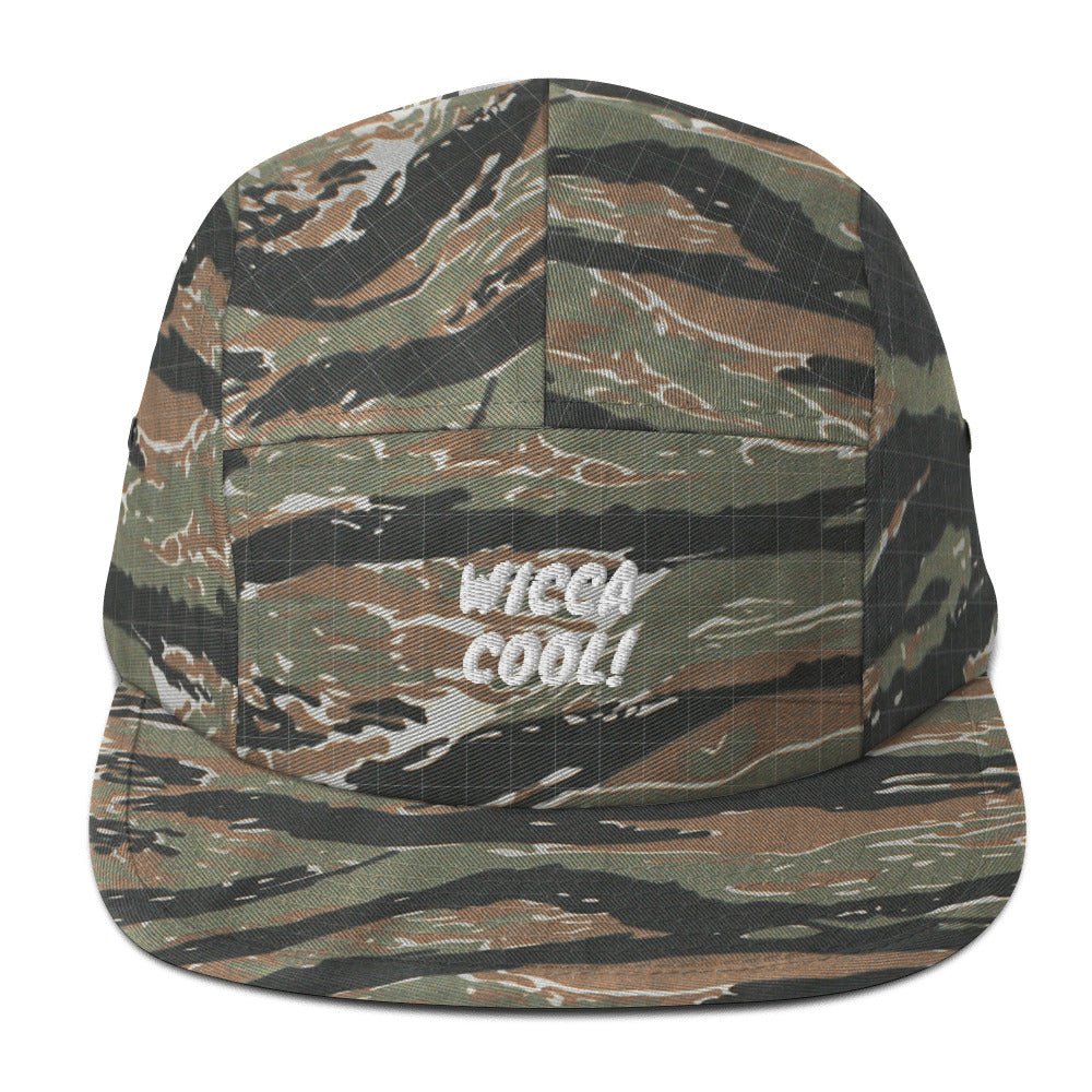 Wicca Cool! Embroidered Five Panel Cap Pagan Paganism Witch Witchy Witches Religion Faith Spirits Spirituality