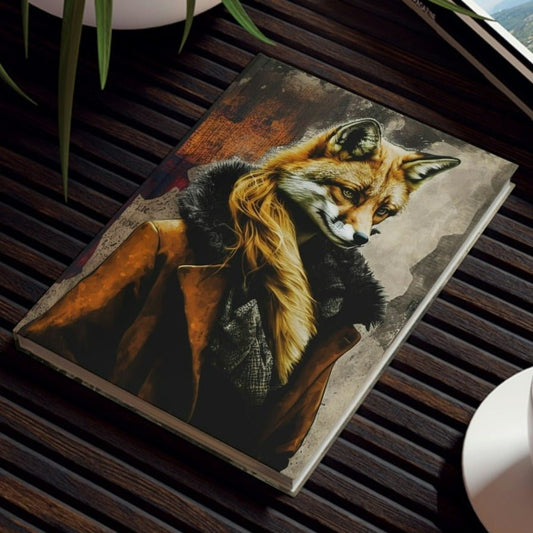 Winter Fox Hard Backed Journal