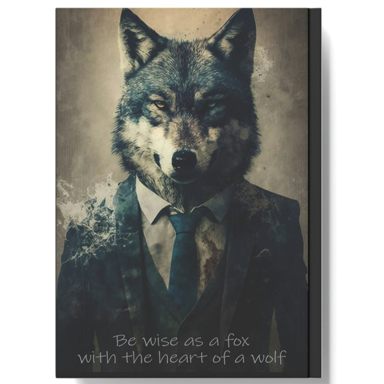 Wolf Inspirations- Be Wise as a Fox with the Heart of a Wolf - Hard Backed Journal