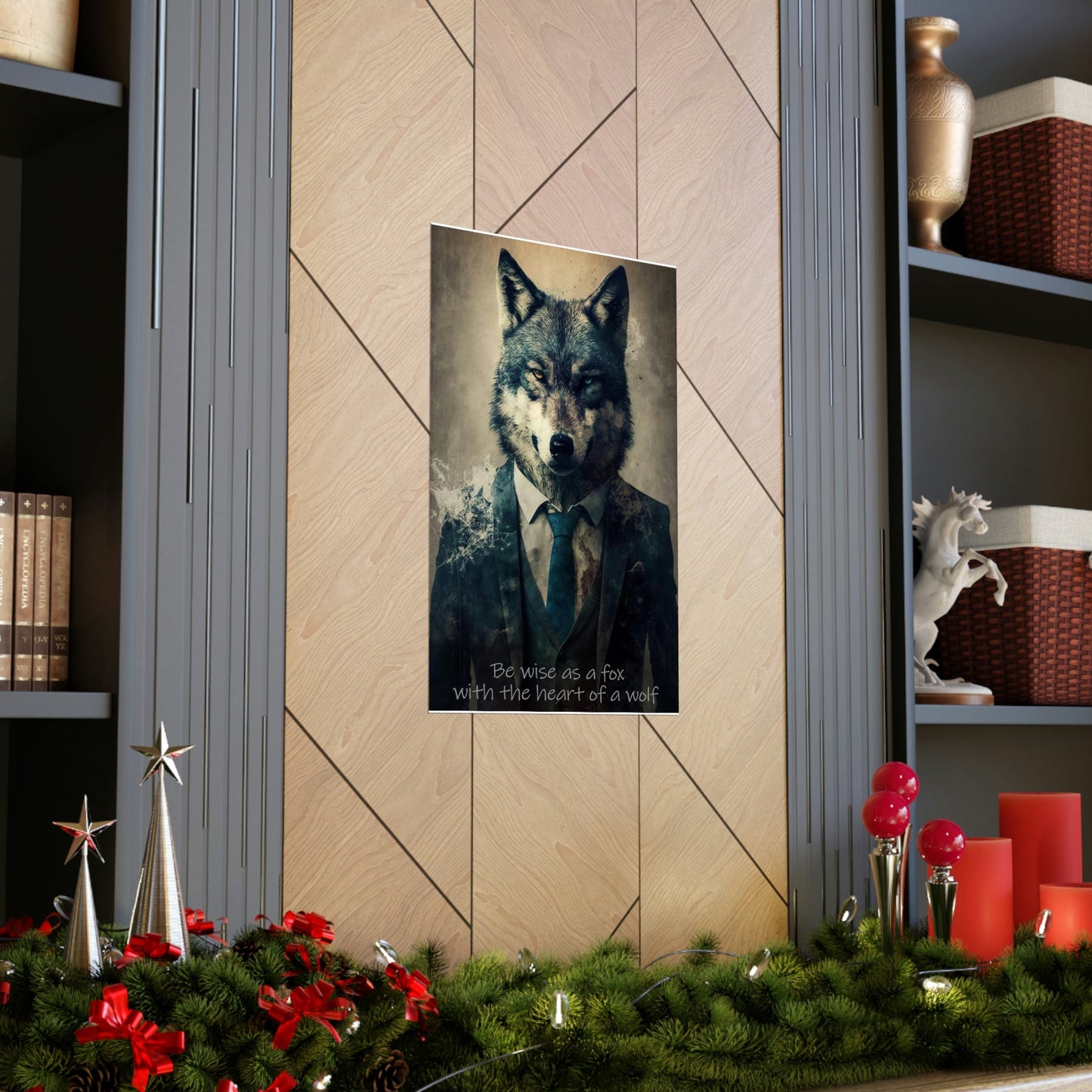 Wolf Inspirations - Be Wise as a Fox with the Heart of a Wolf - Premium Matte Vertical Posters