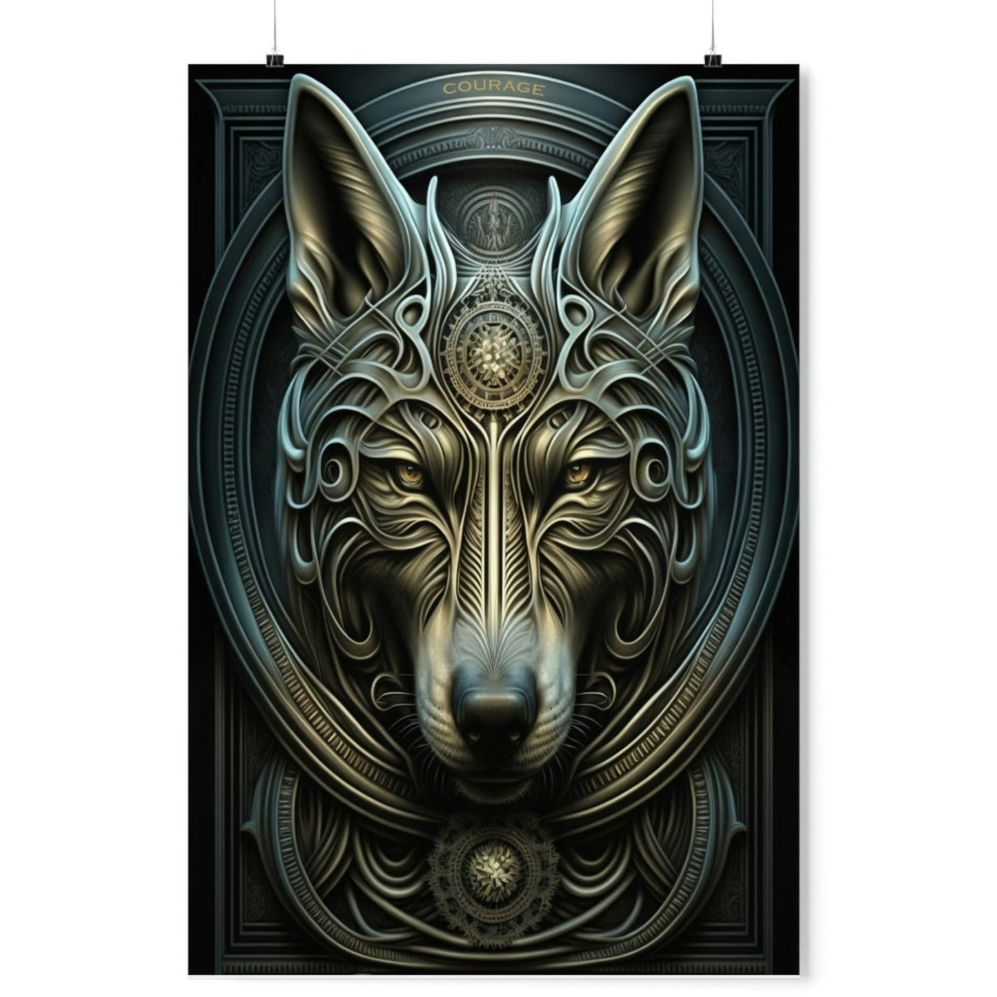 Wolf Inspirations - Courage - Premium Matte Vertical Posters