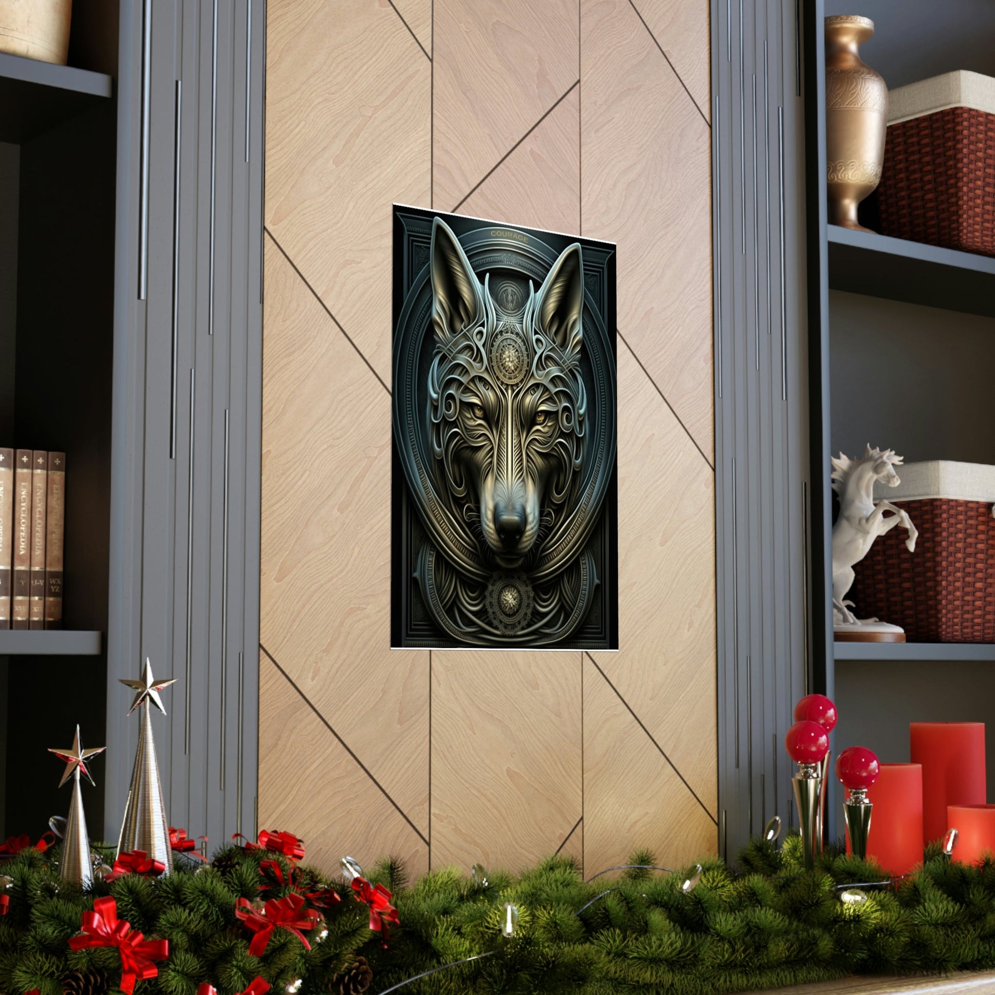 Wolf Inspirations - Courage - Premium Matte Vertical Posters