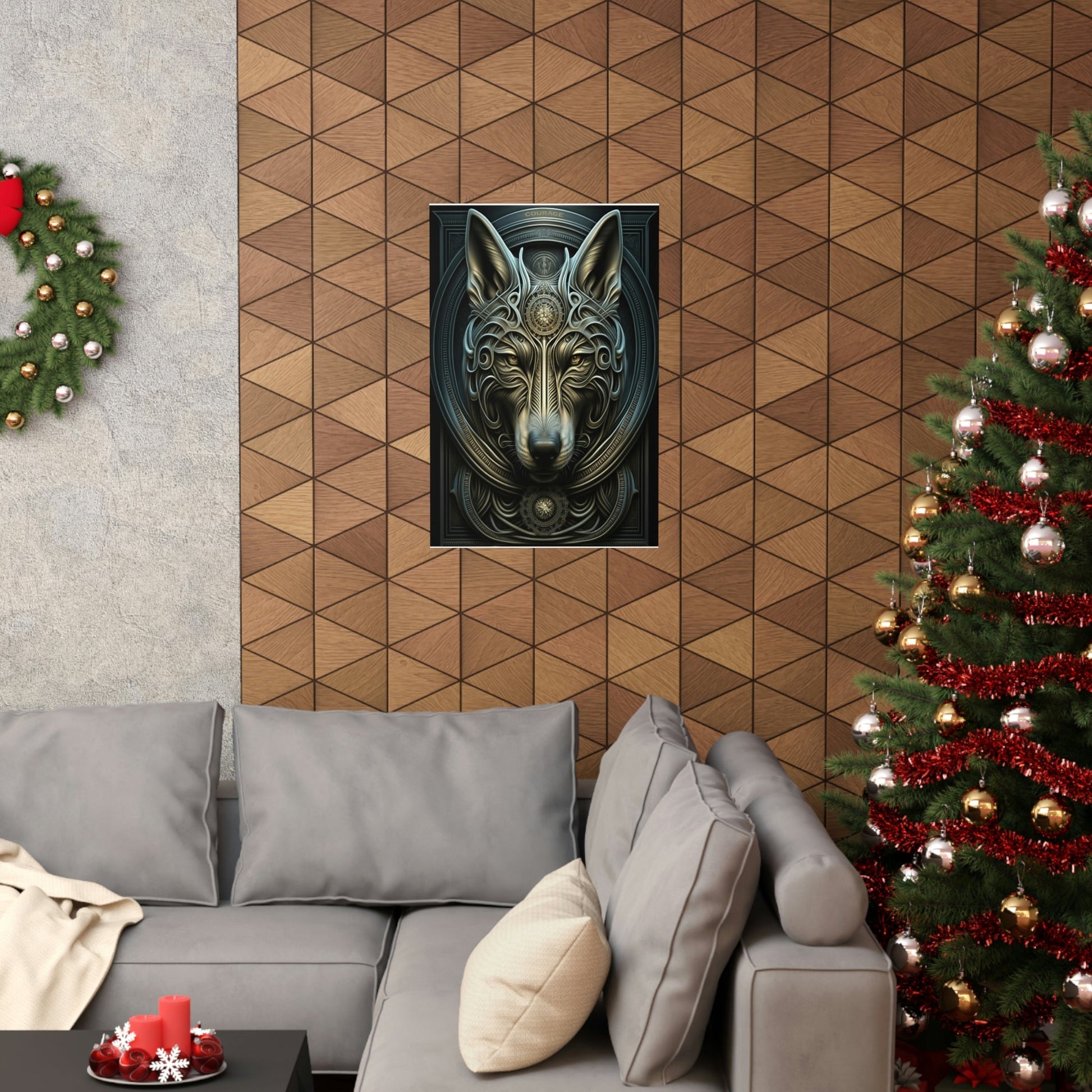 Wolf Inspirations - Courage - Premium Matte Vertical Posters