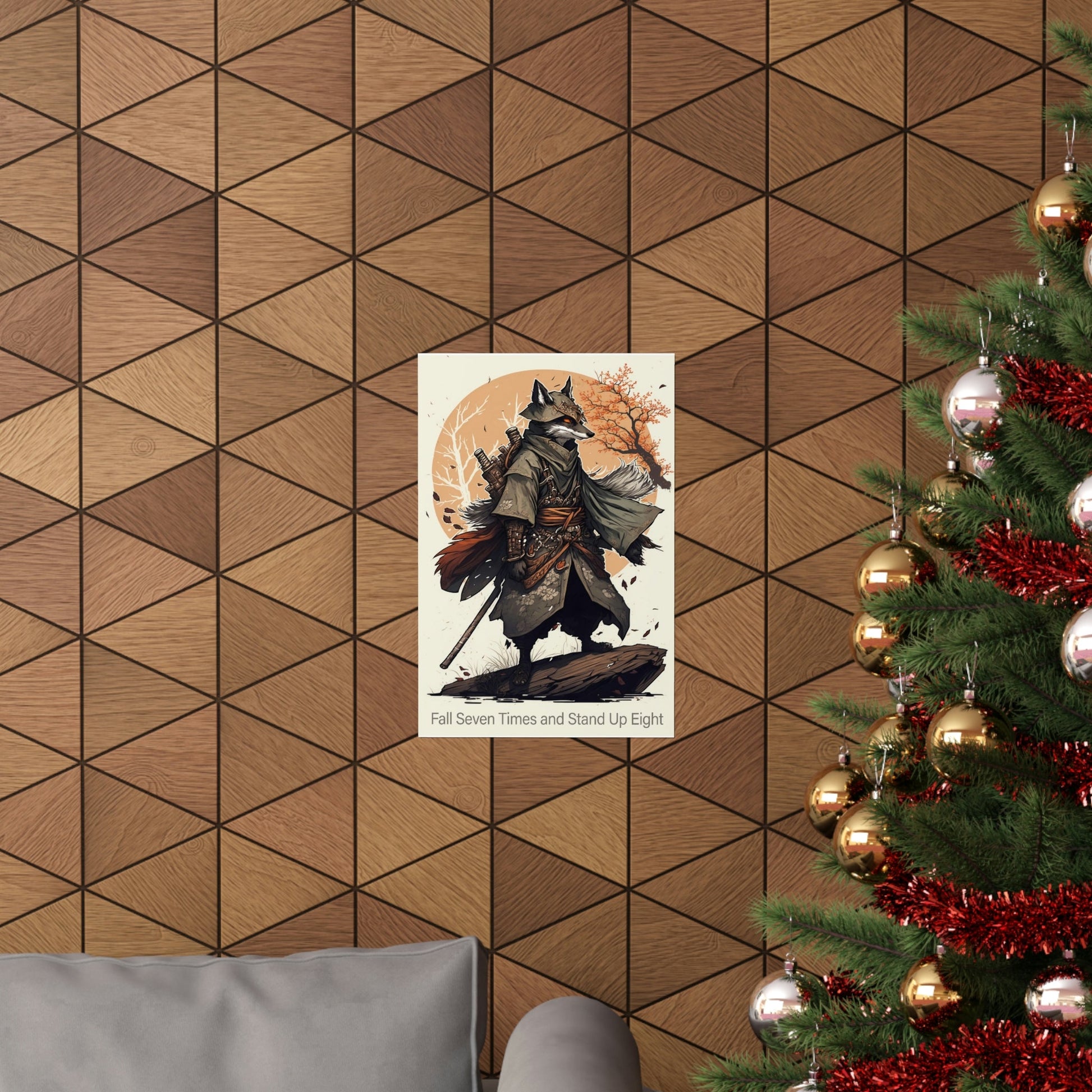 Wolf Inspirations - Fall Seven Times and Get Up Eight - Premium Matte Vertical Posters
