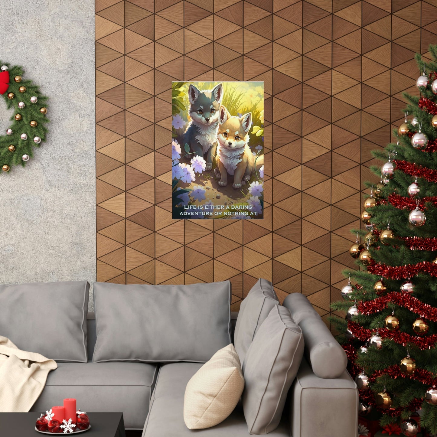 Wolf Inspirations - Life is Either a Daring Adventure or Nothing At All - Premium Matte Vertical Posters