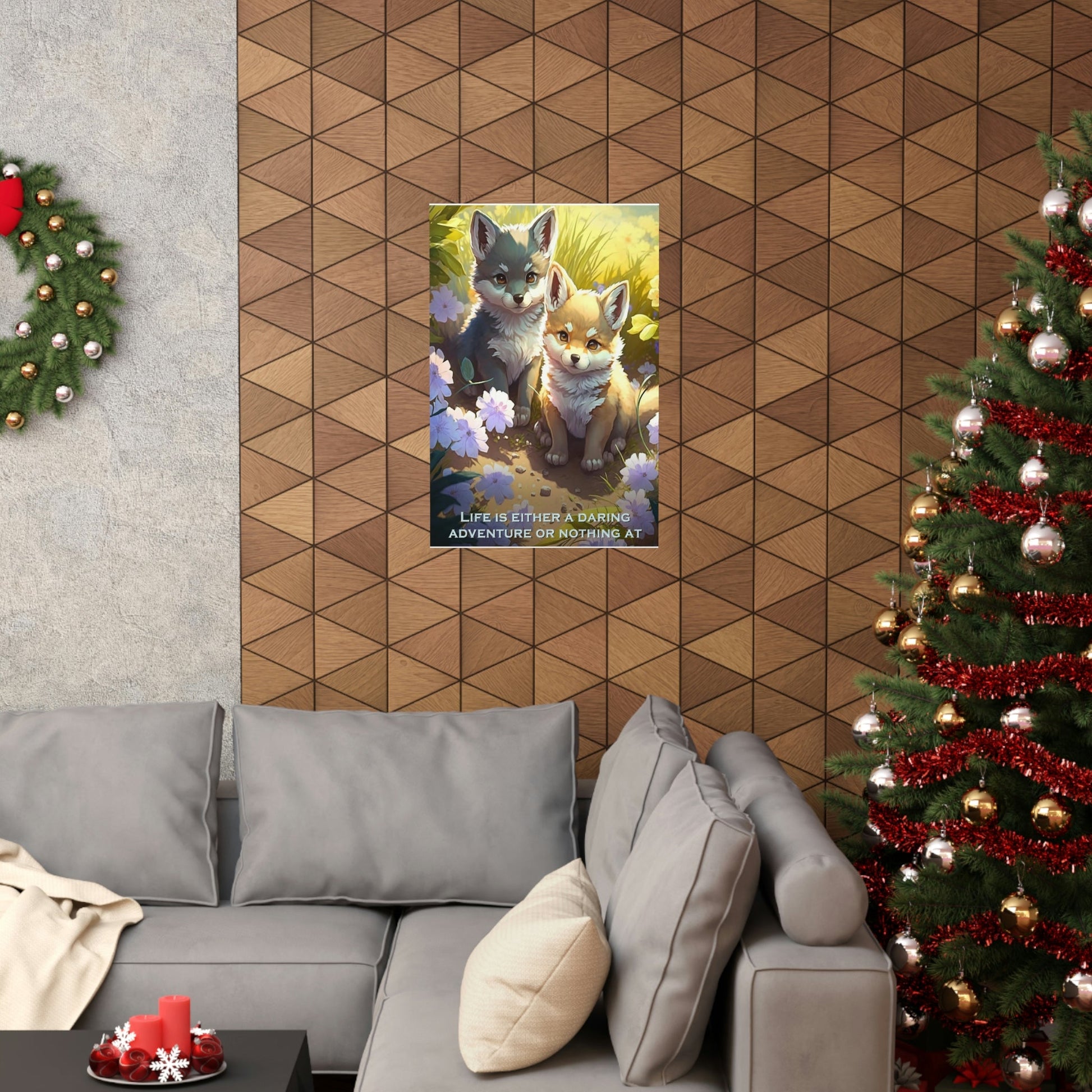 Wolf Inspirations - Life is Either a Daring Adventure or Nothing At All - Premium Matte Vertical Posters