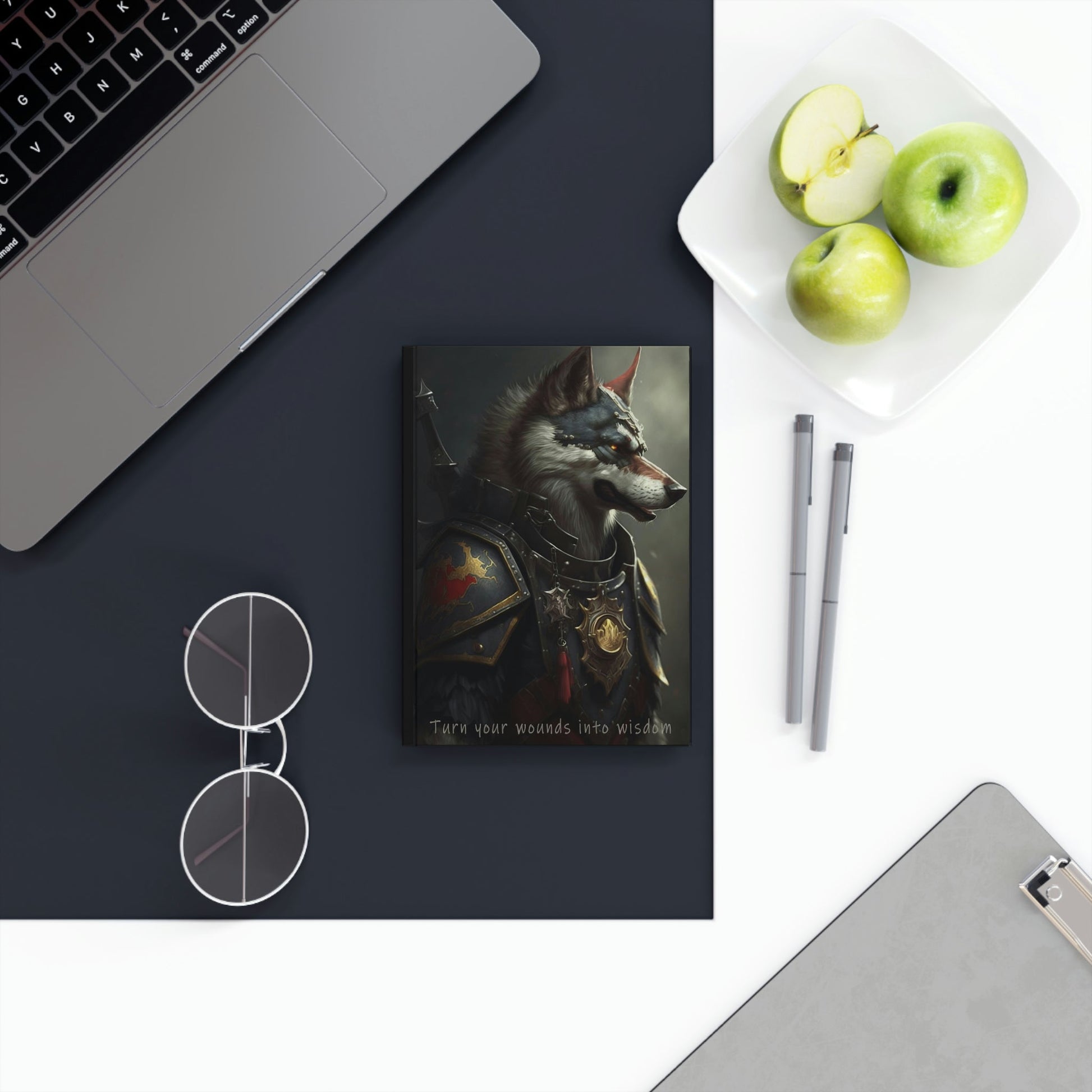 Wolf Inspirations - Turn Your Wounds in to Wisdom - Hard Backed Journal