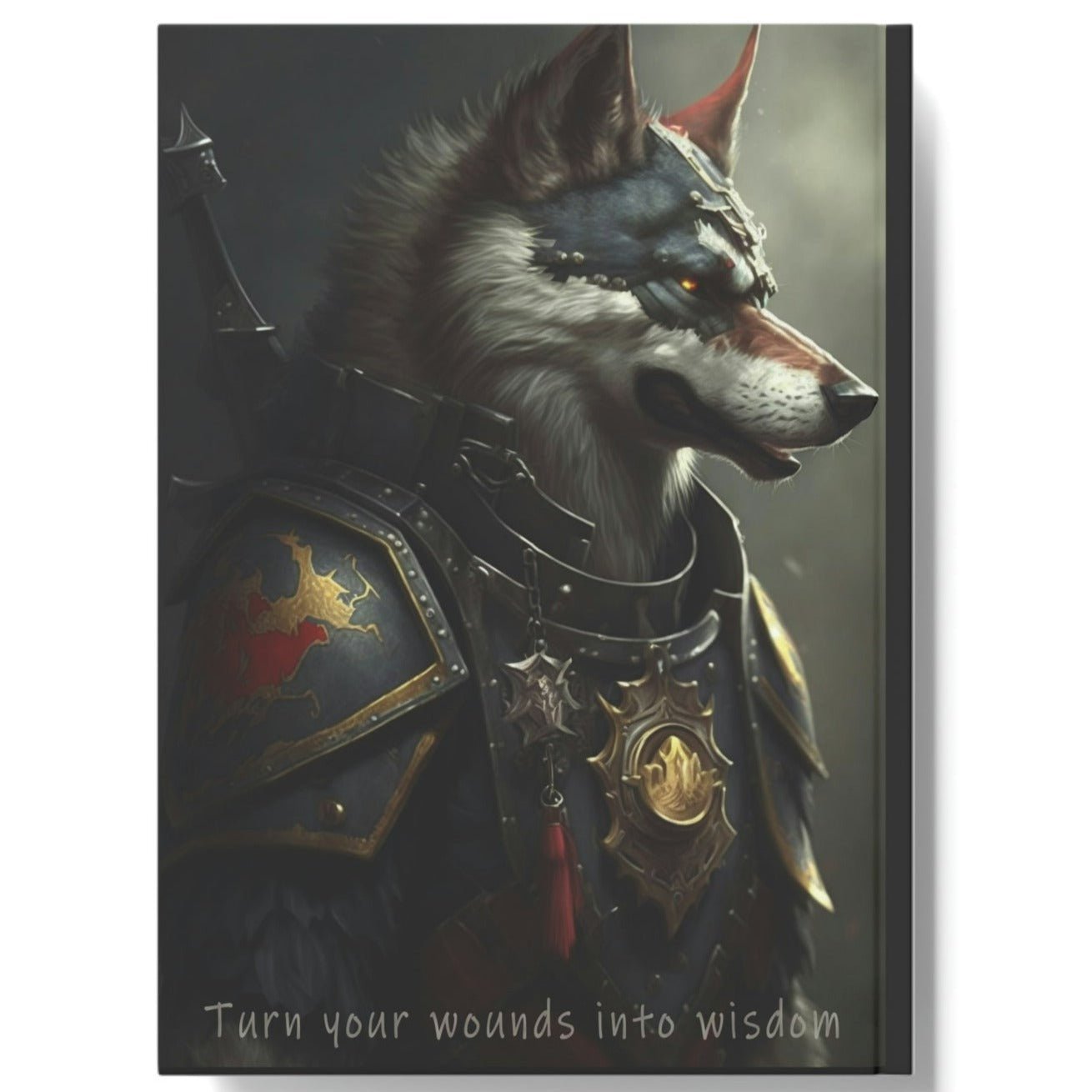 Wolf Inspirations - Turn Your Wounds in to Wisdom - Hard Backed Journal