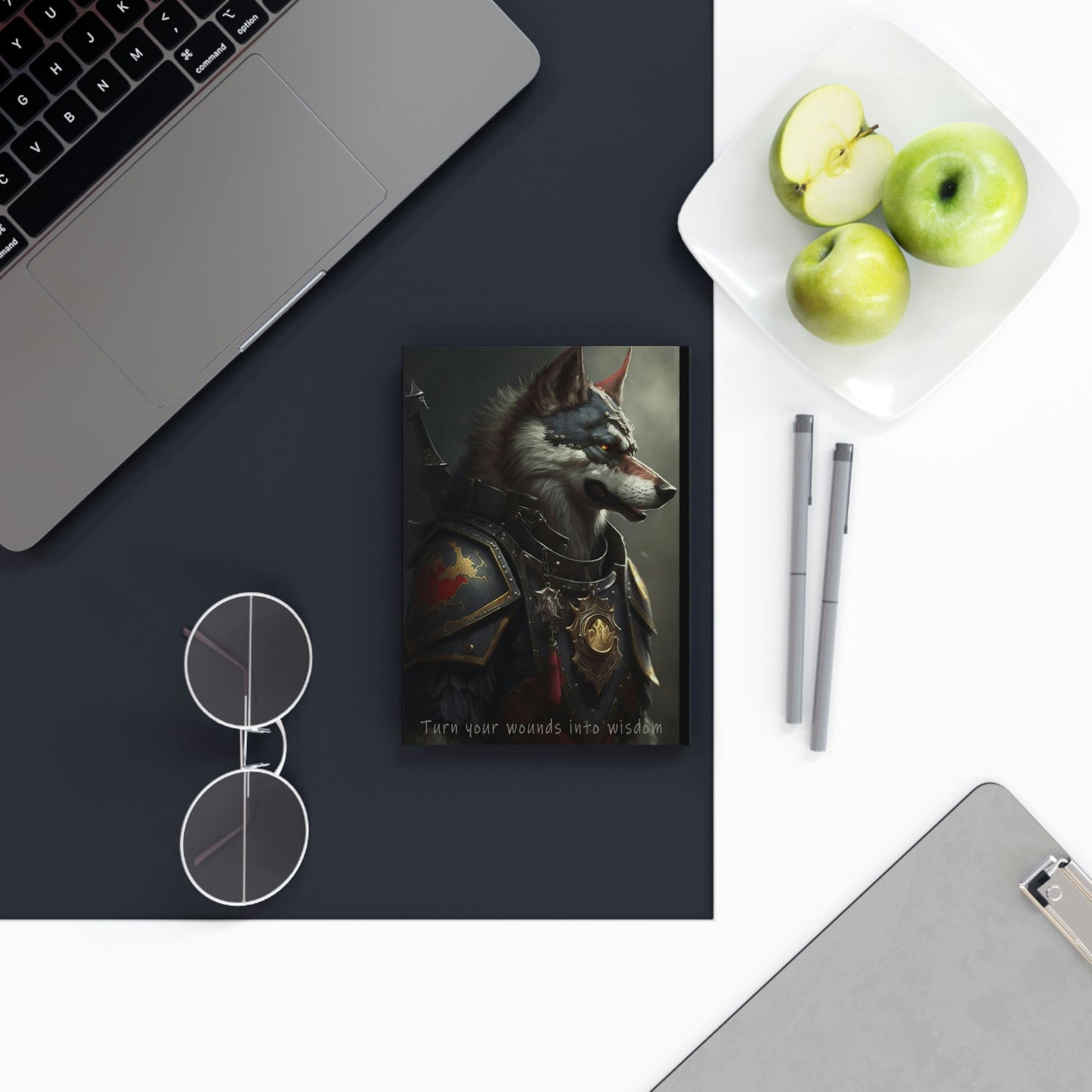 Wolf Inspirations - Turn Your Wounds in to Wisdom - Hard Backed Journal