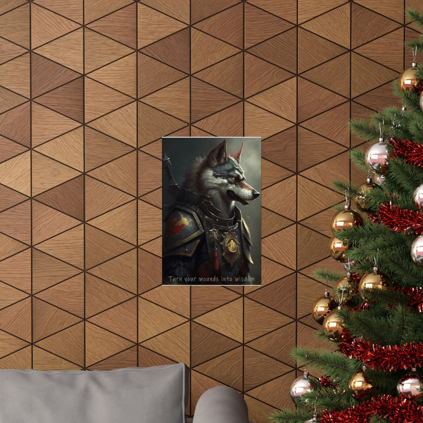 Wolf Inspirations - Turn Your Wounds in to Wisdom - Premium Matte Vertical Posters