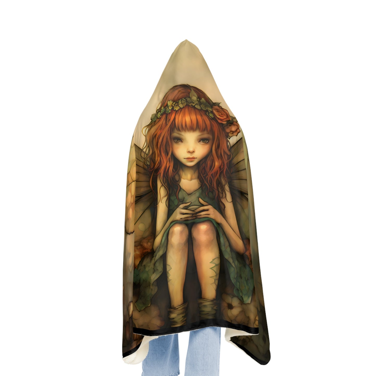 Wood Fairy Grunge Hoodie Blanket