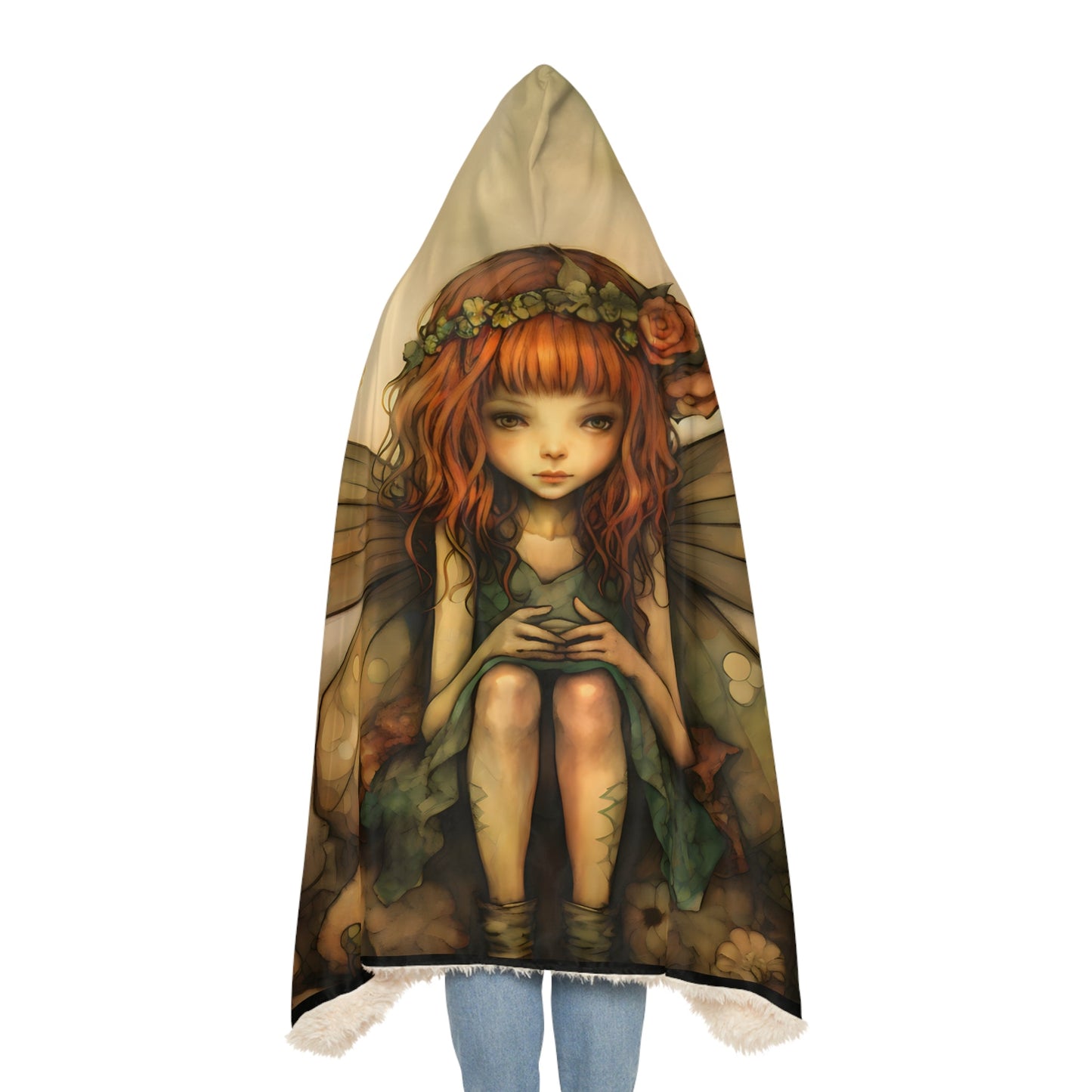 Wood Fairy Grunge Hoodie Blanket