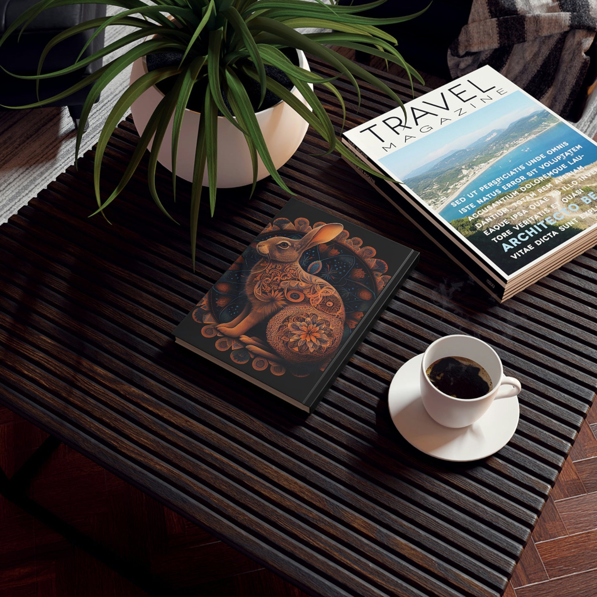 Woodwork Rabbit Hard Backed Journal