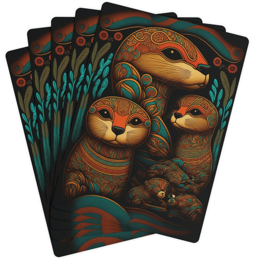 World of Color Otter Poker Playing Cards
