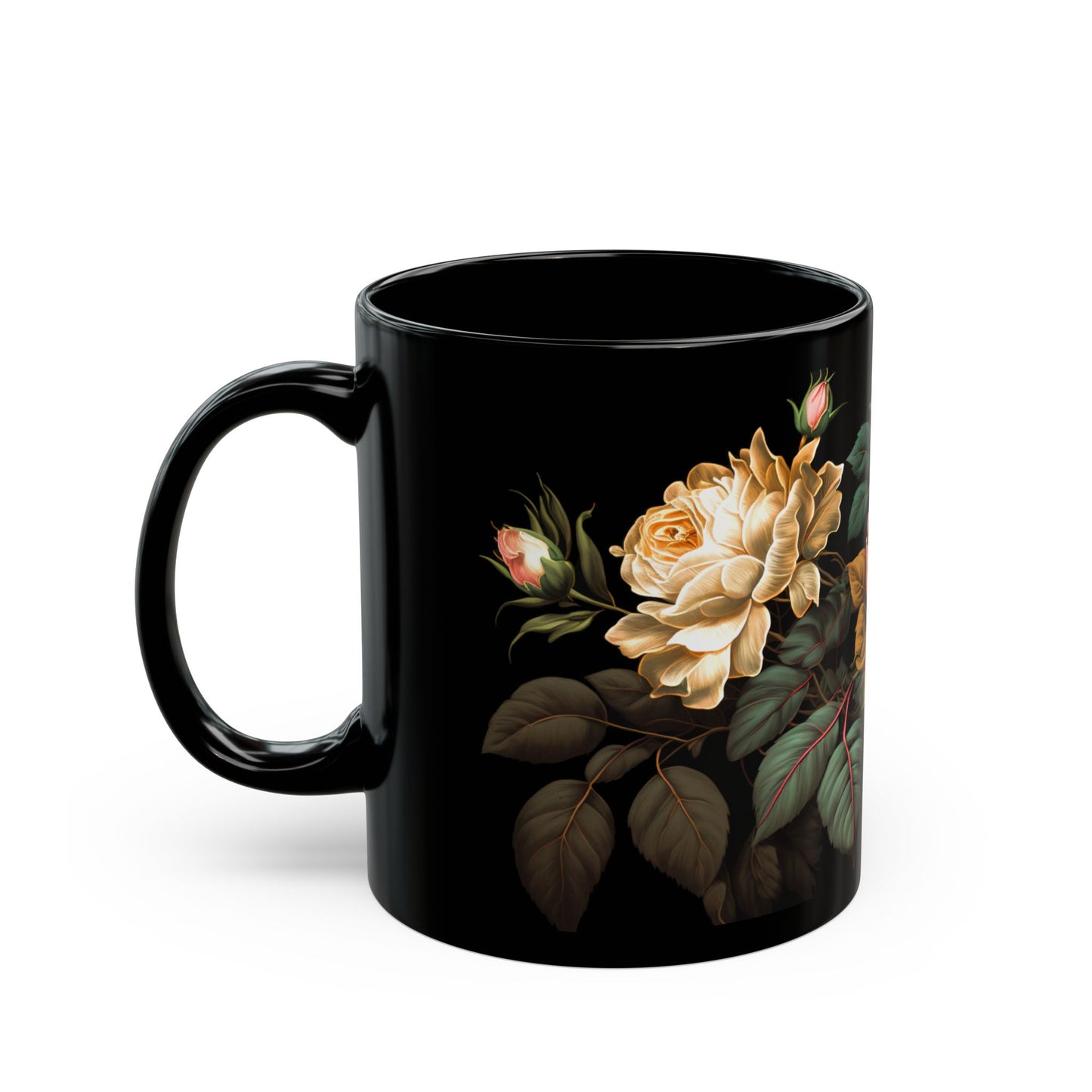 Vintage Victorian Roses Coffee Mug