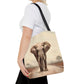 Bull Elephant Tote Bag