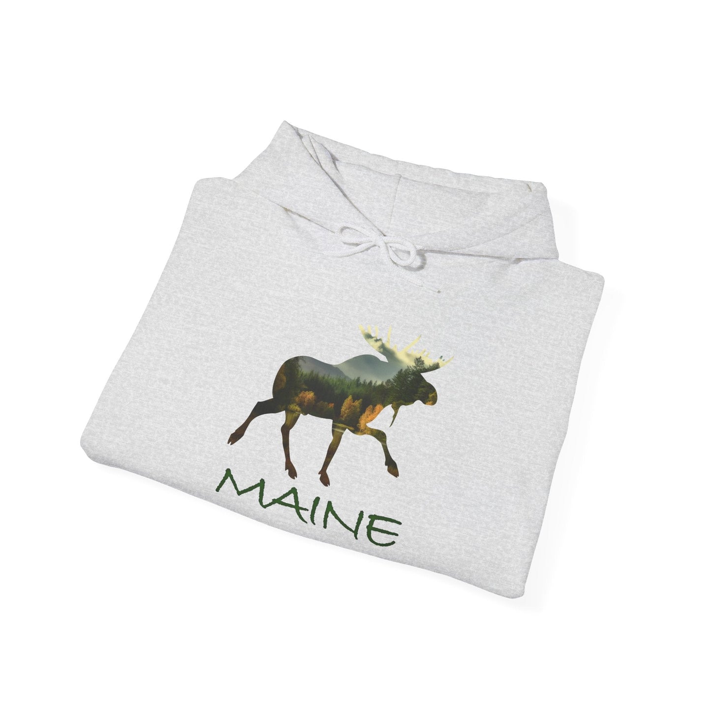 Maine Moose Hooded Sweatshirt - Nice Souvenir as Well as a Thoughtful Gift