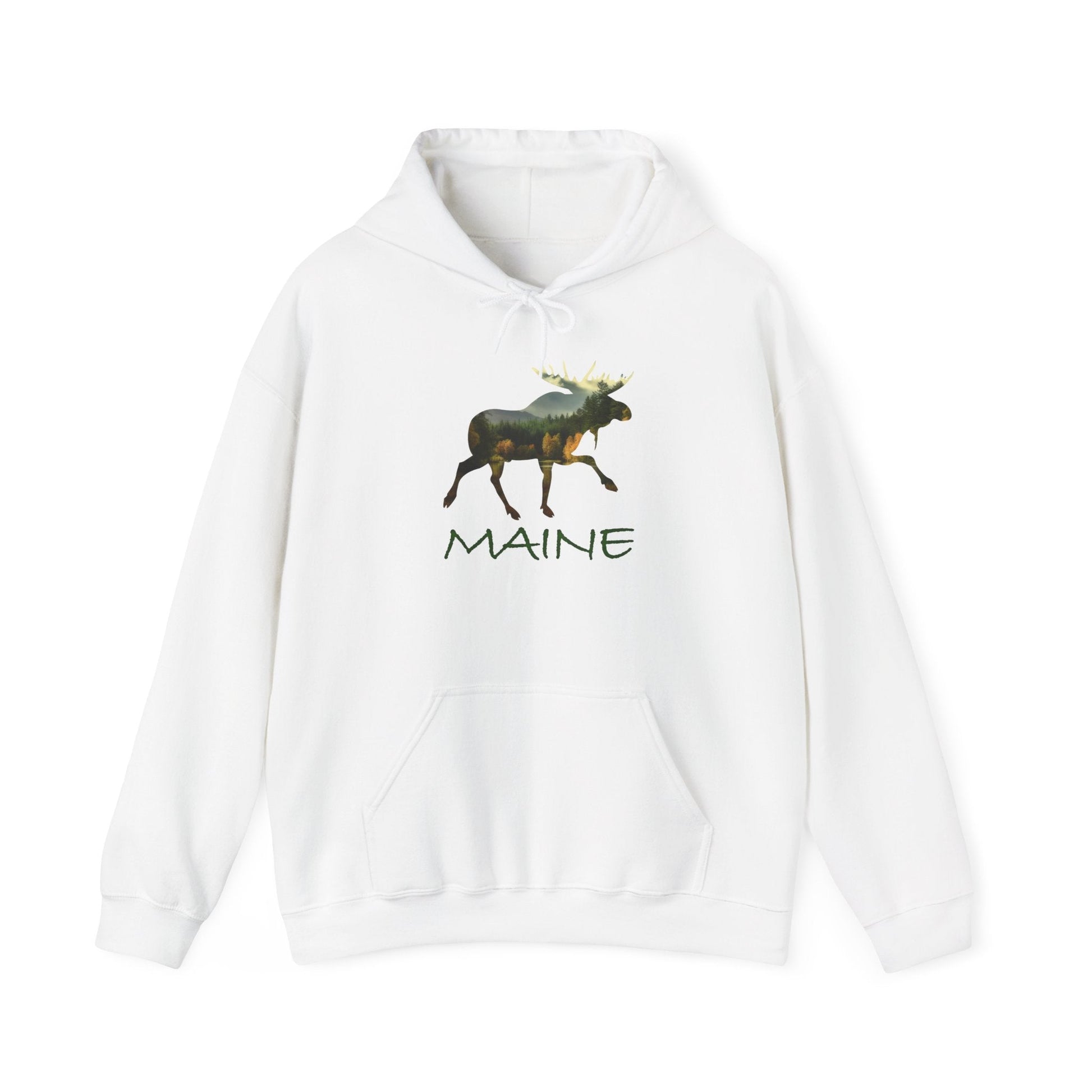 Maine Moose Hooded Sweatshirt - Nice Souvenir as Well as a Thoughtful Gift