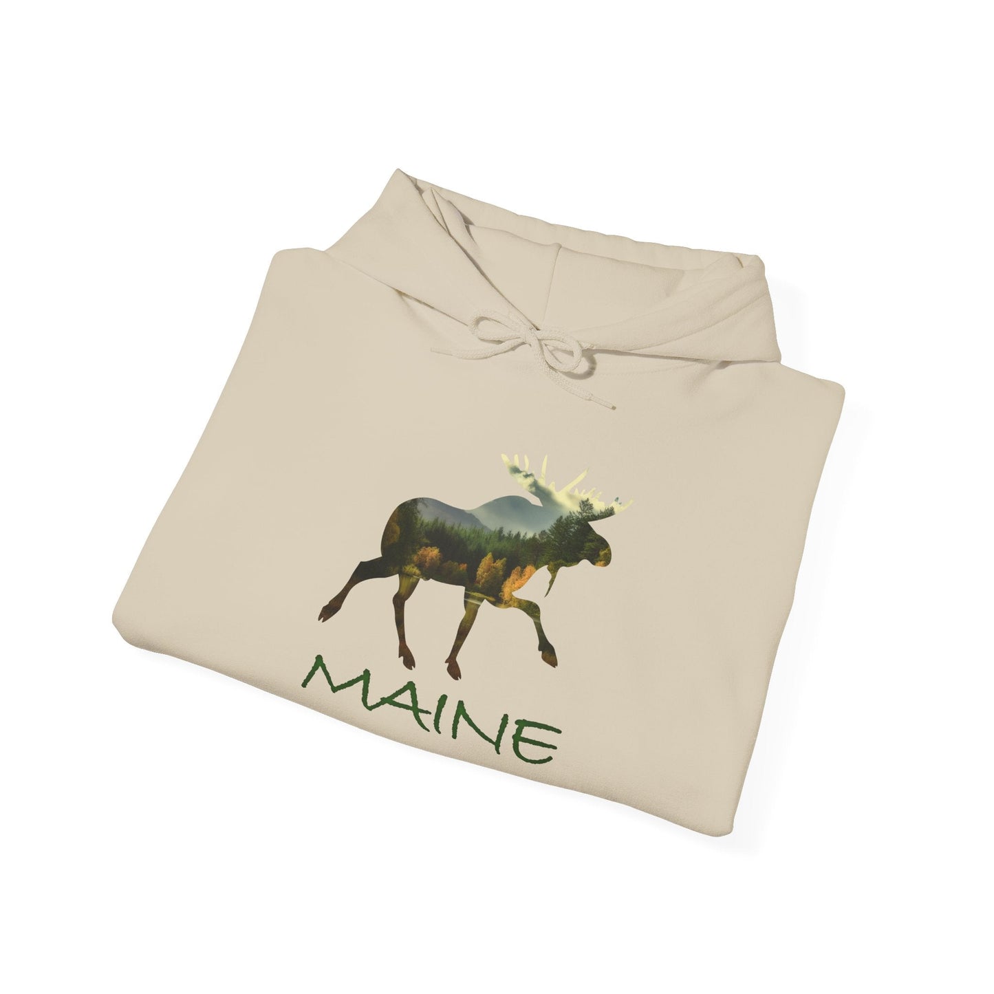 Maine Moose Hooded Sweatshirt - Nice Souvenir as Well as a Thoughtful Gift