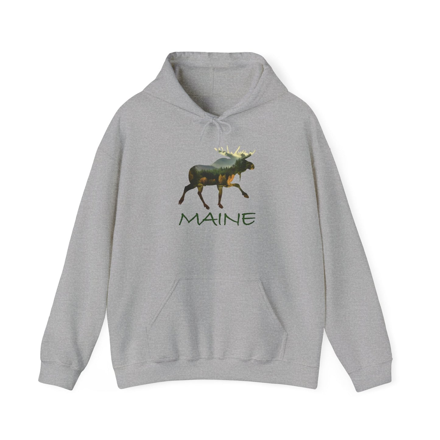 Maine Moose Hooded Sweatshirt - Nice Souvenir as Well as a Thoughtful Gift