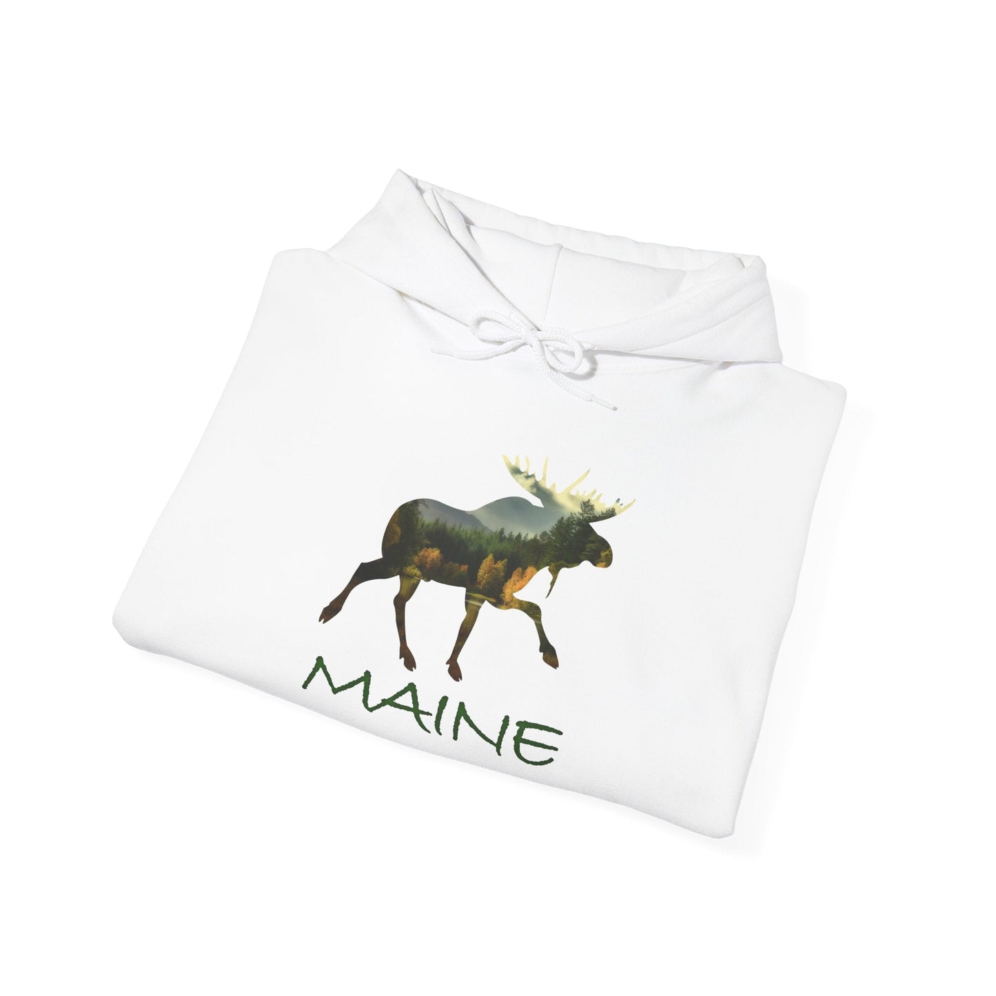 Maine Moose Hooded Sweatshirt - Nice Souvenir as Well as a Thoughtful Gift