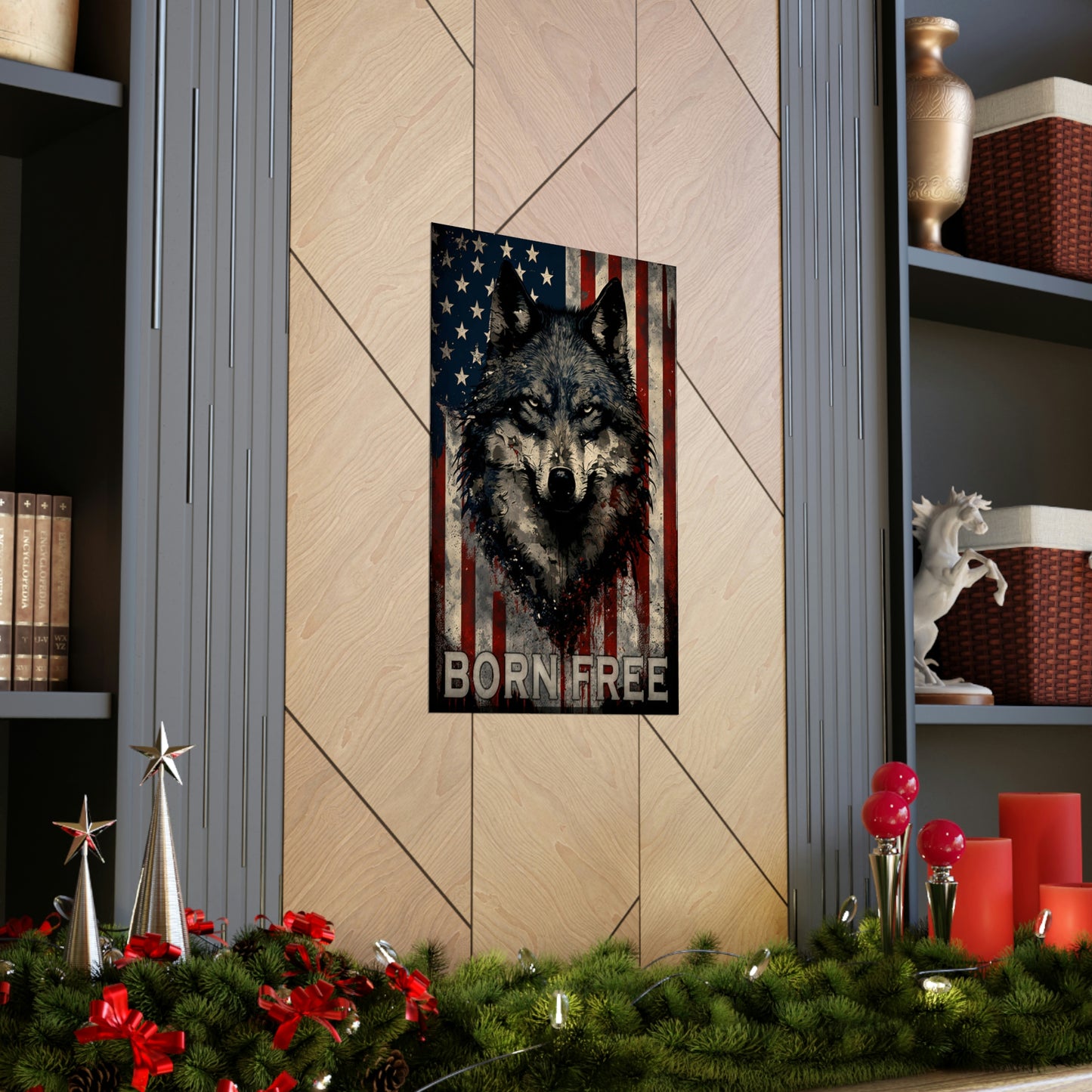 Wolf Inspirational Quotes - Born Free - Premium Matte Vertical Posters