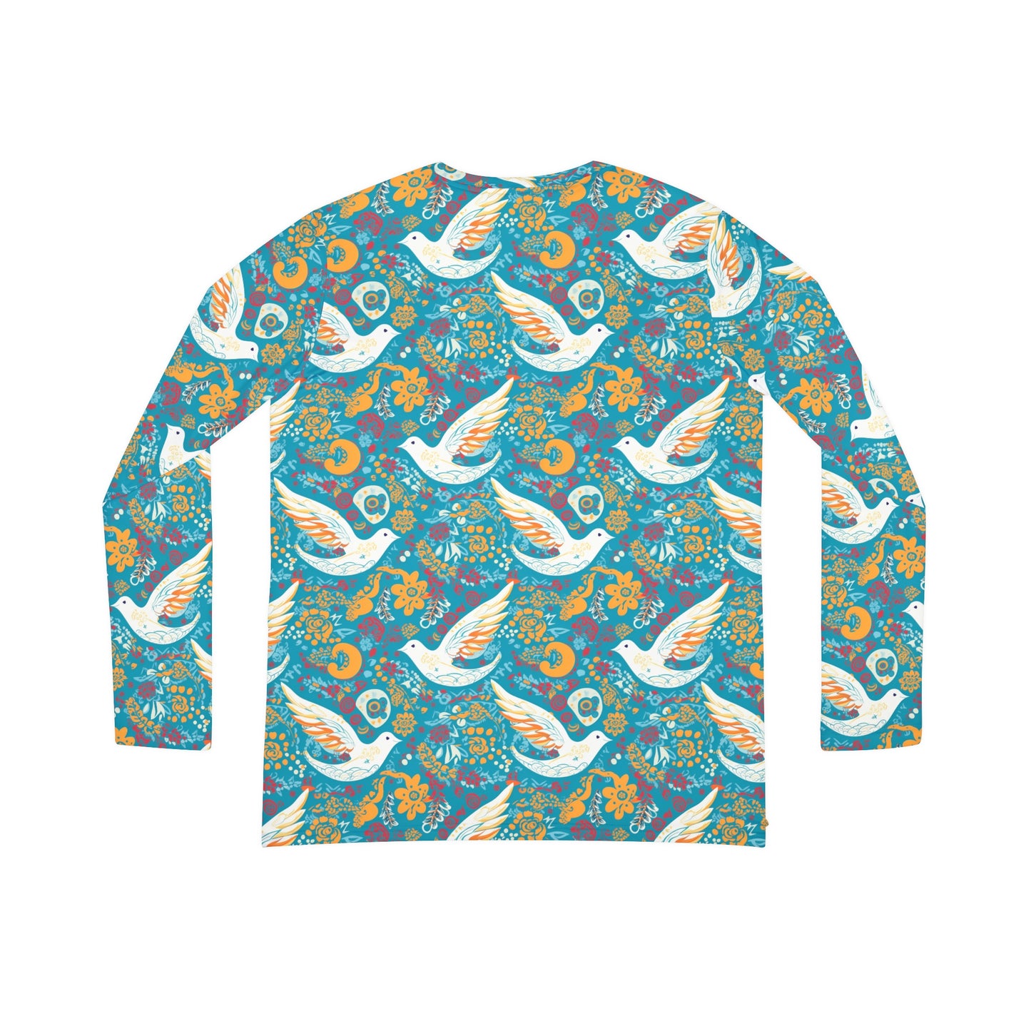 Peace Dove Women's Long Sleeve V-neck Shirt - Cottagecore Vintage Hippy Style Clothing