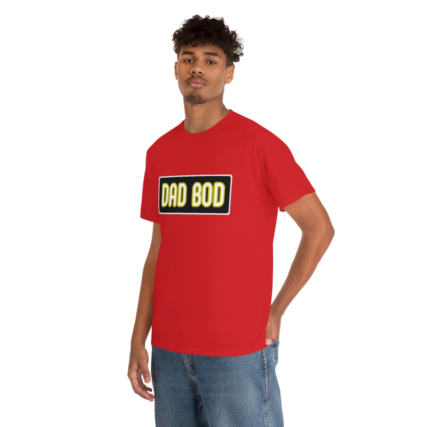 Dad Bod Unisex Heavy Cotton Tee Father Daddy Body Joke fun funny Present Gift