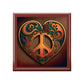 60's and 70's Hippy Peace Sign Heart Gift & Jewelry Box