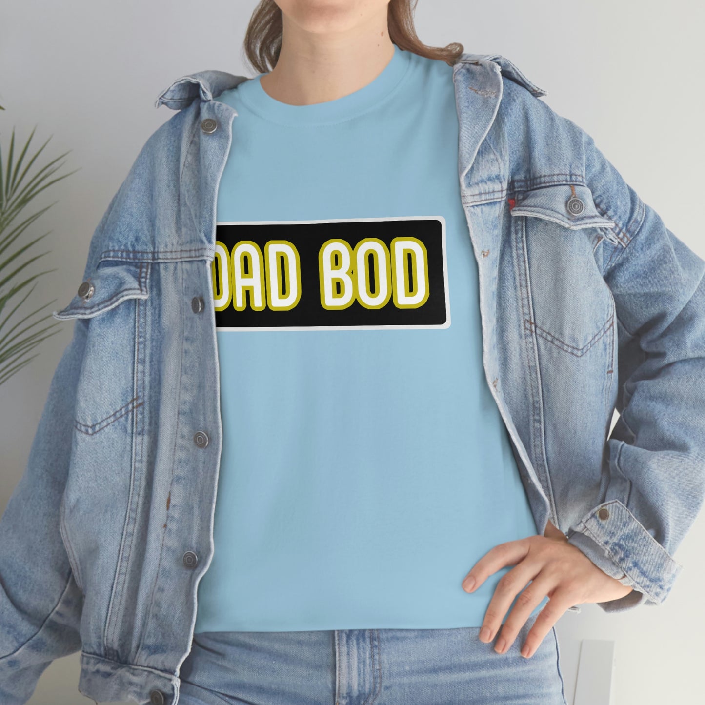 Dad Bod Unisex Heavy Cotton Tee Father Daddy Body Joke fun funny Present Gift