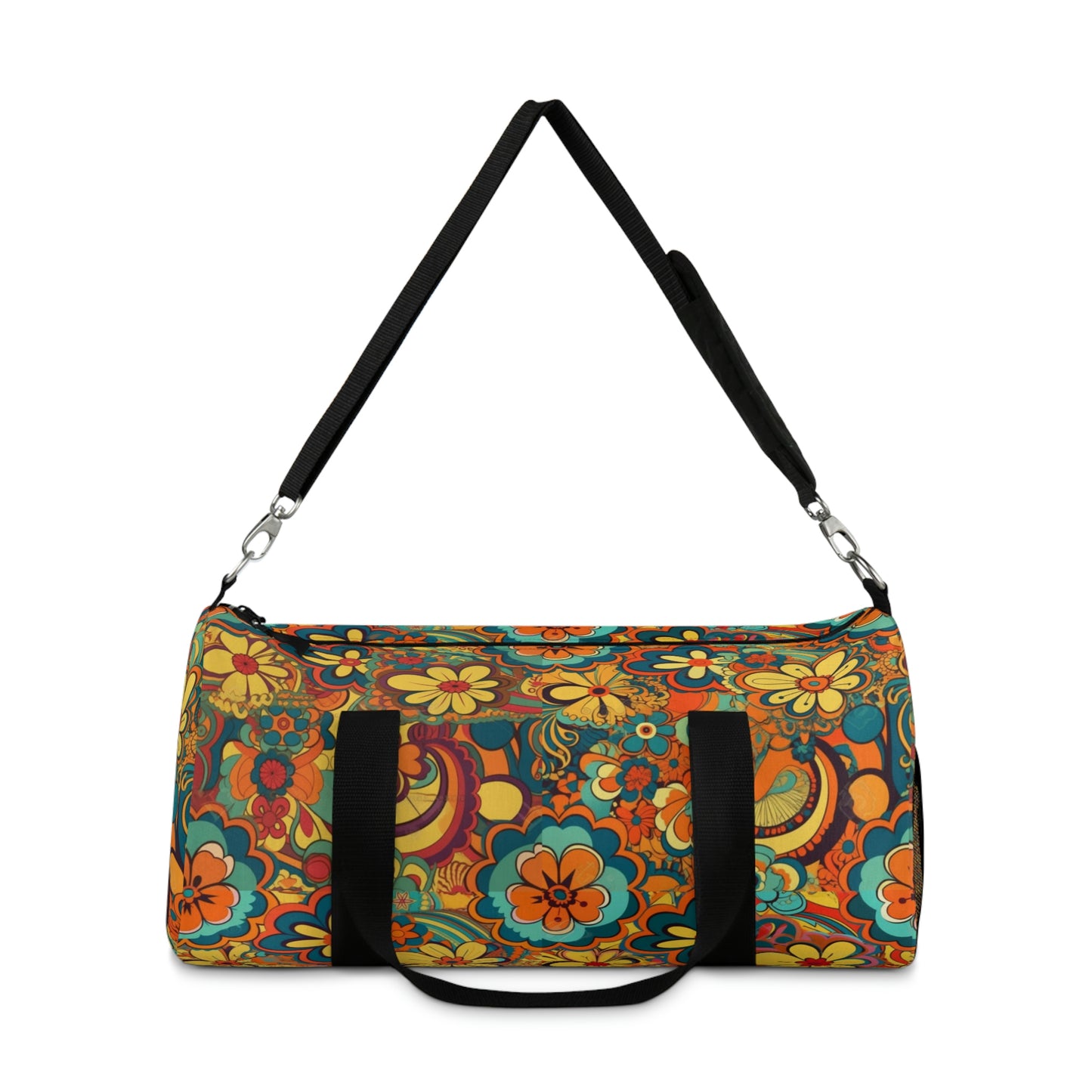 BOHO Floral Duffel Bag - Take a trip back to the 60's with this hippy inspired fairycore duffle