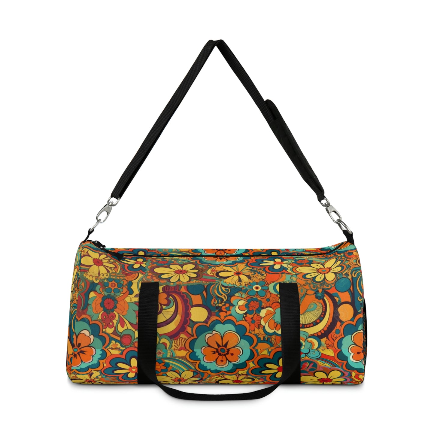 BOHO Floral Duffel Bag - Take a trip back to the 60's with this hippy inspired fairycore duffle