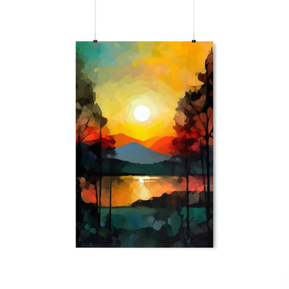 Abstract Landscape | Premium Matte Vertical Posters