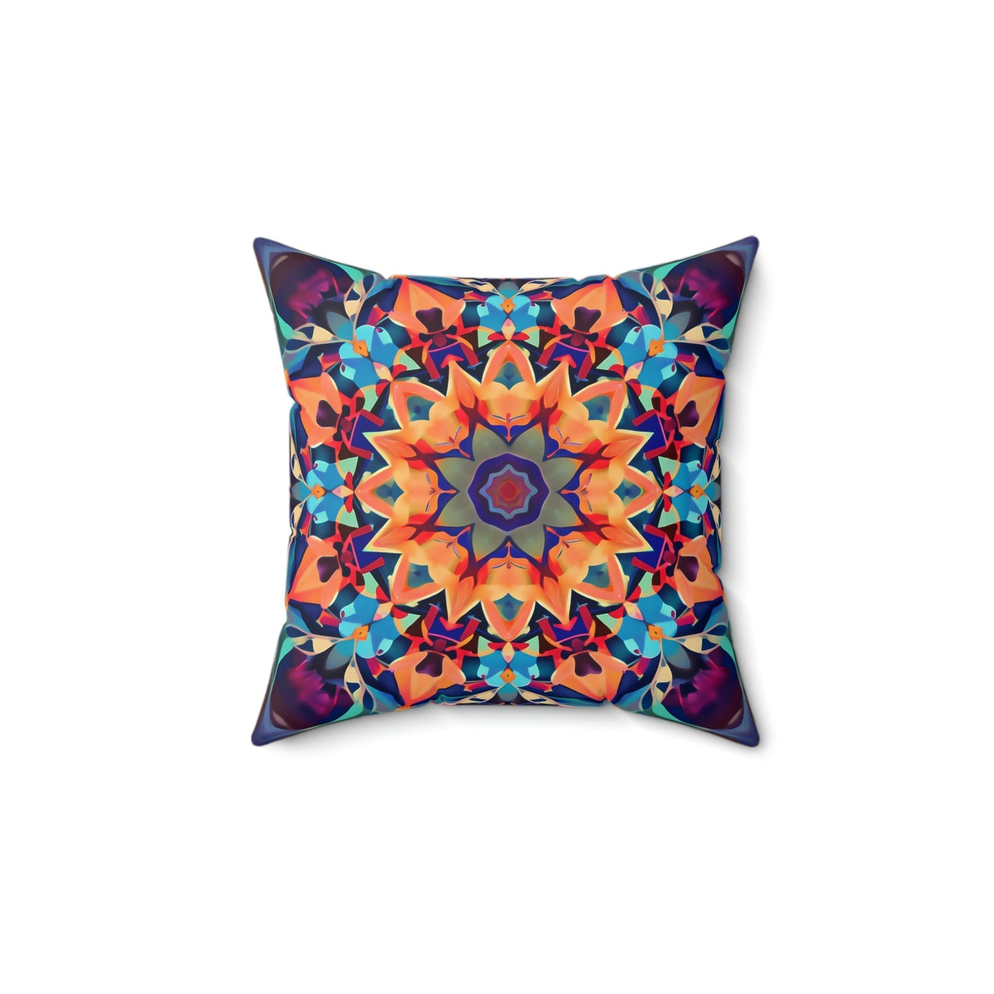 Abstract Mandala Spun Polyester Square Pillow