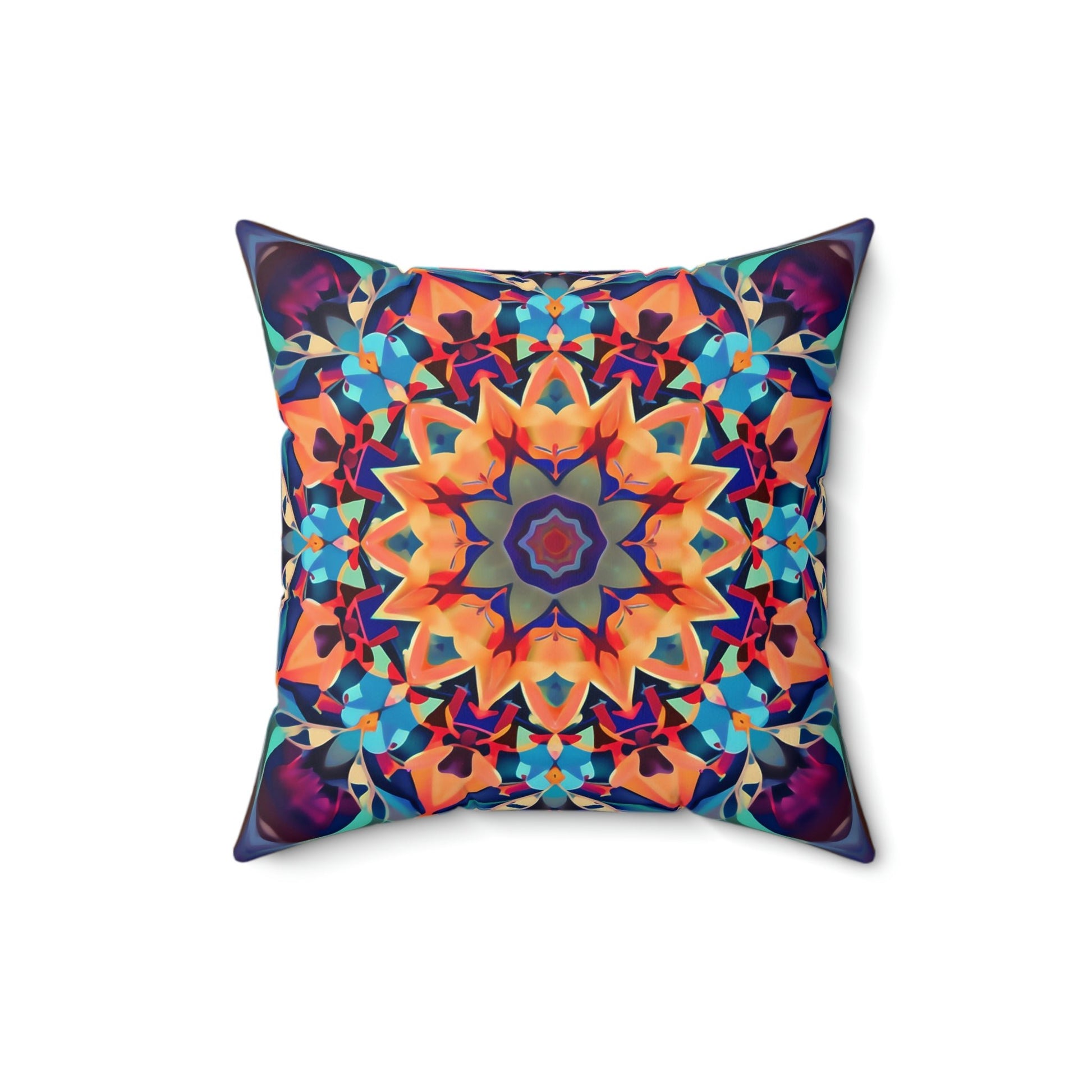 Abstract Mandala Spun Polyester Square Pillow