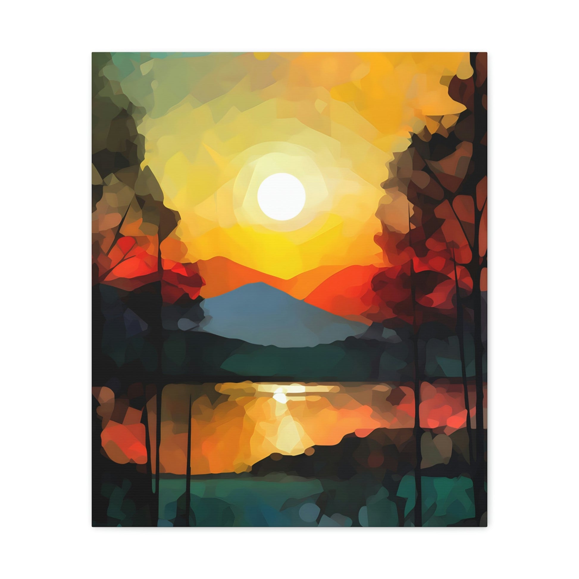 Abstract Style Landscape | Canvas Gallery Wraps