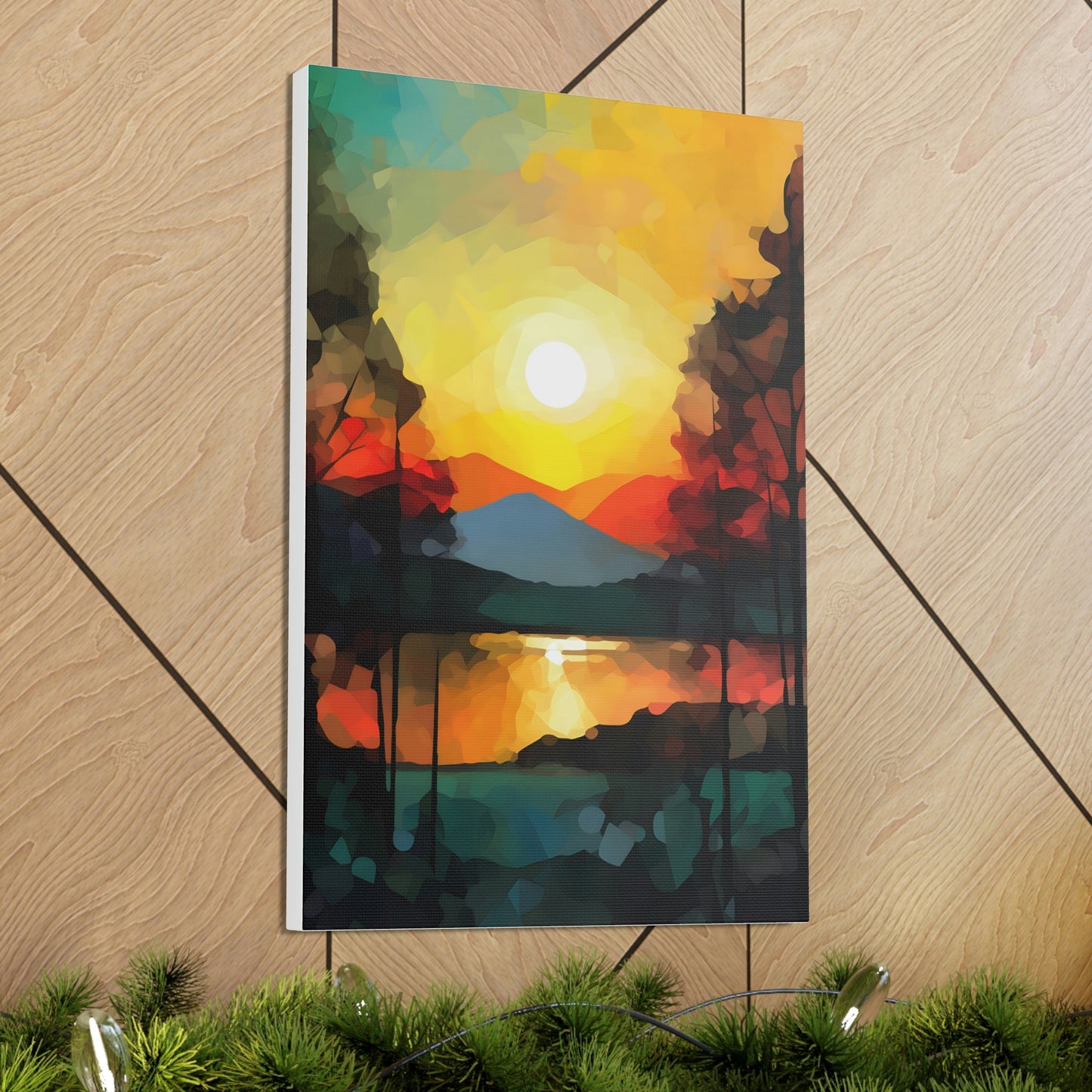 Abstract Style Landscape | Canvas Gallery Wraps