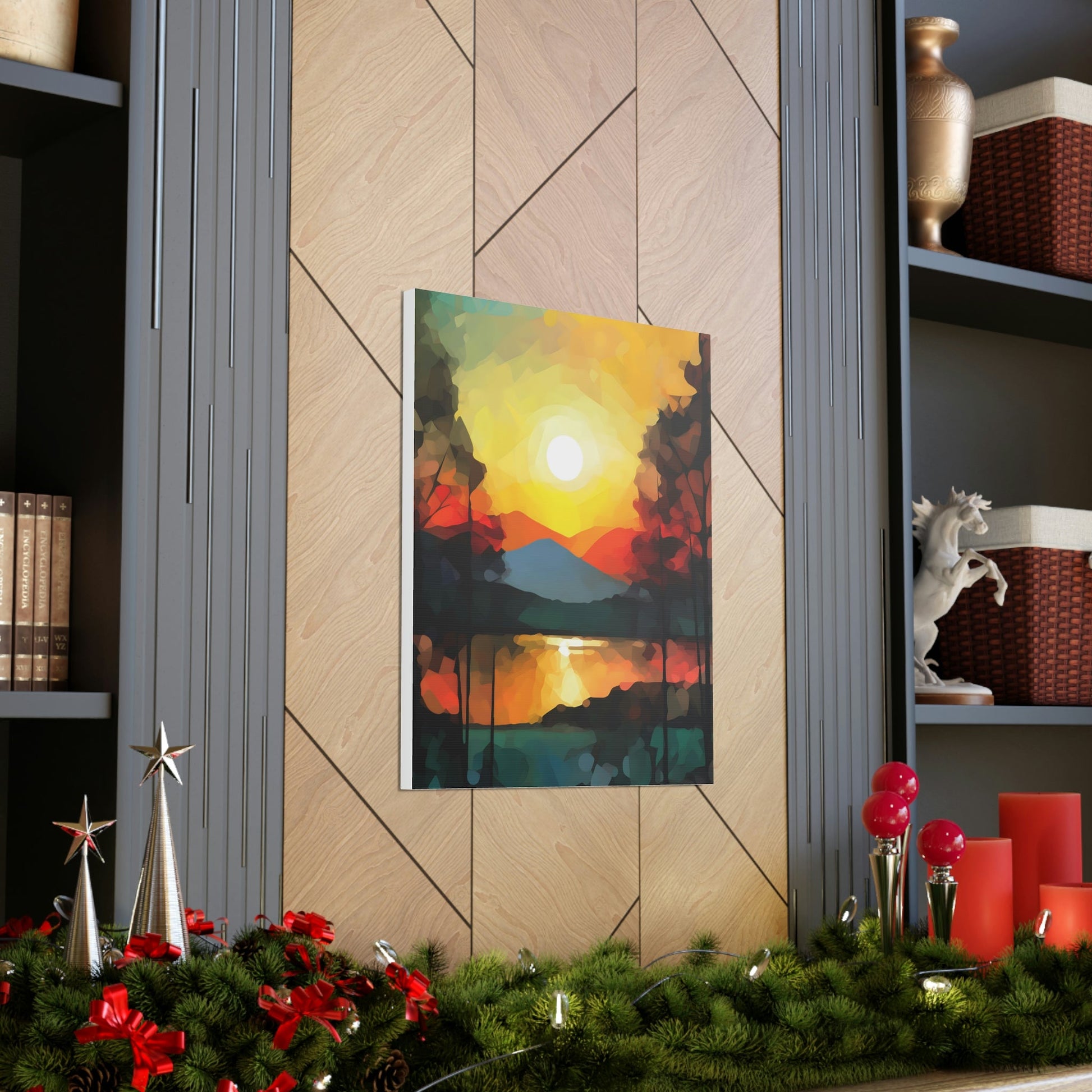 Abstract Style Landscape | Canvas Gallery Wraps