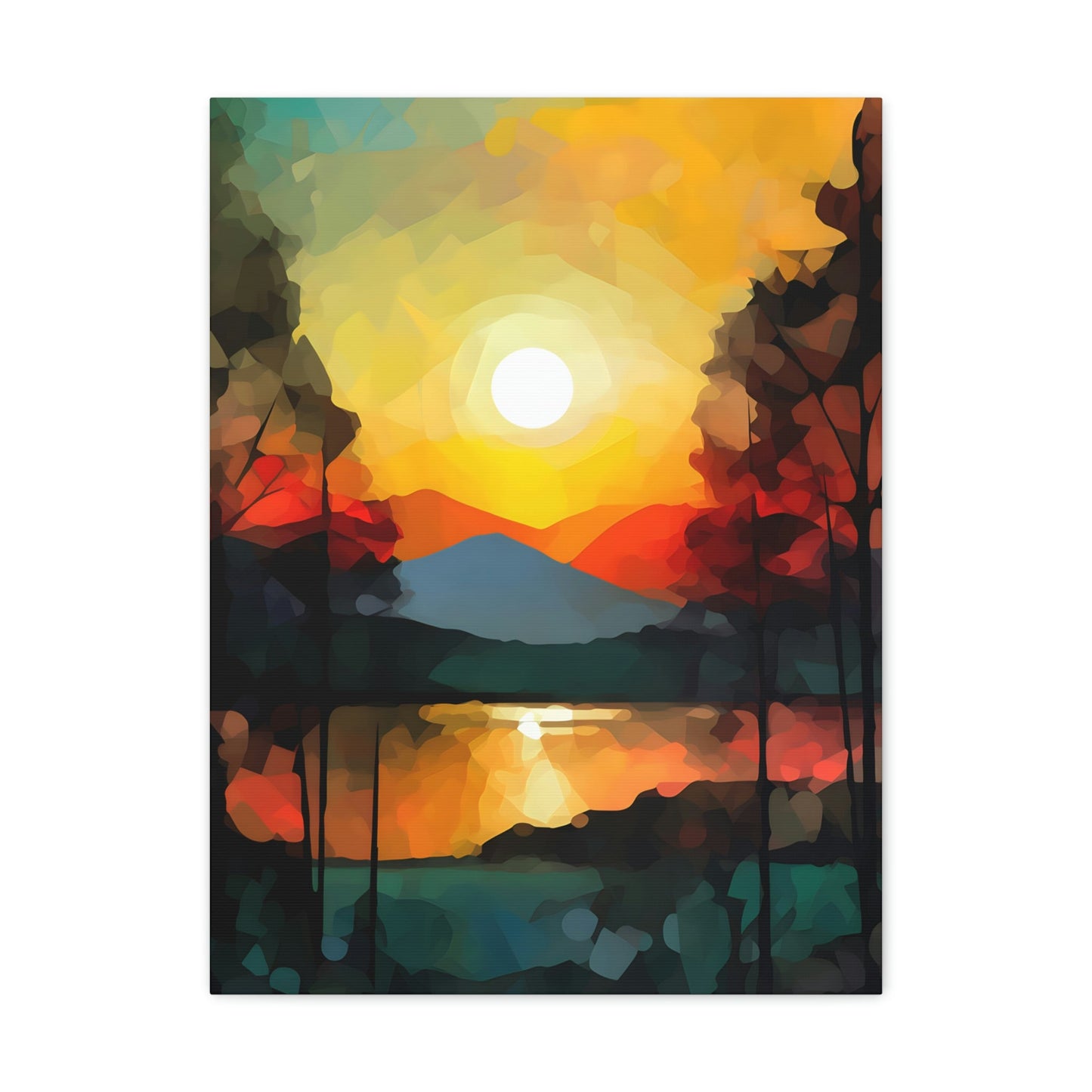 Abstract Style Landscape | Canvas Gallery Wraps