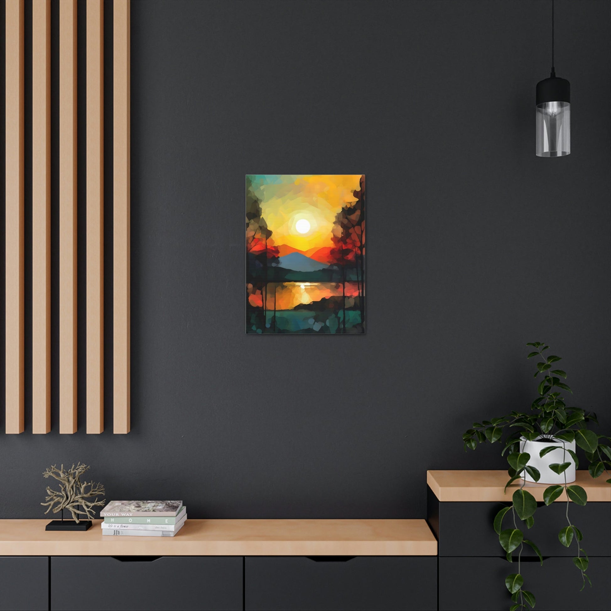 Abstract Style Landscape | Canvas Gallery Wraps